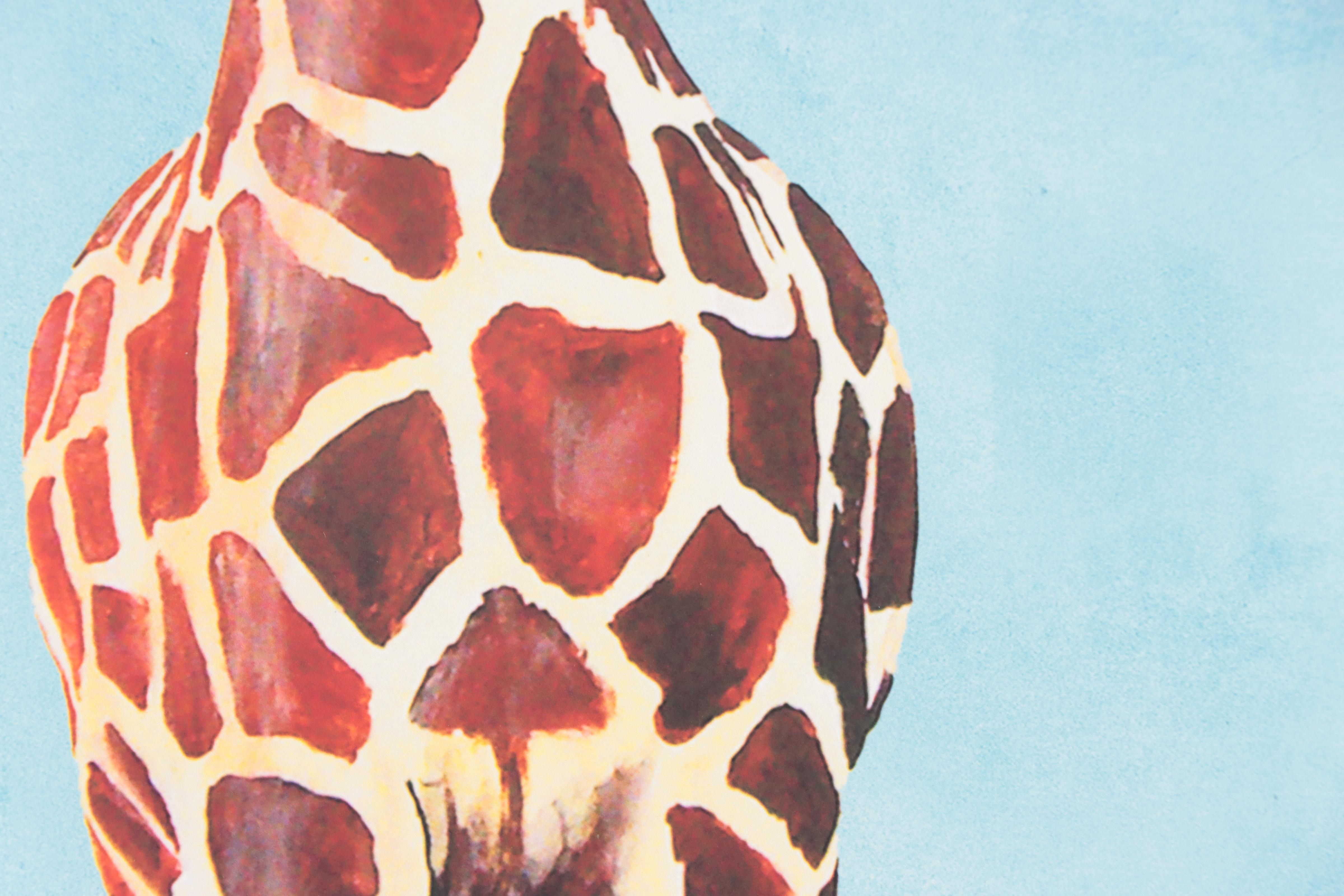 Coco de Paris Giclée "Giraffe With Green Leaf," 2022