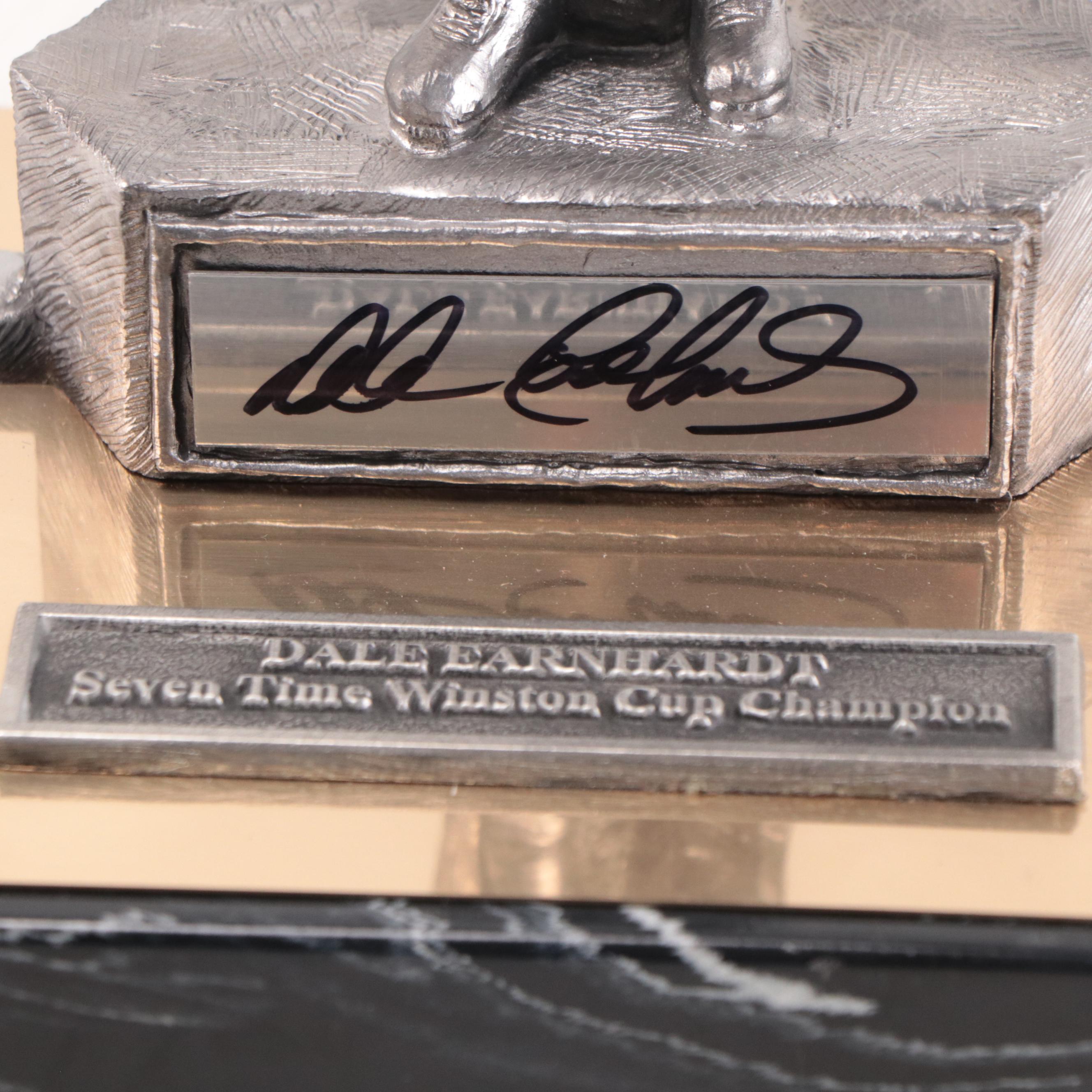 Dale Earnhardt Signed Pewter Sculpture by Michael Ricker, 2000