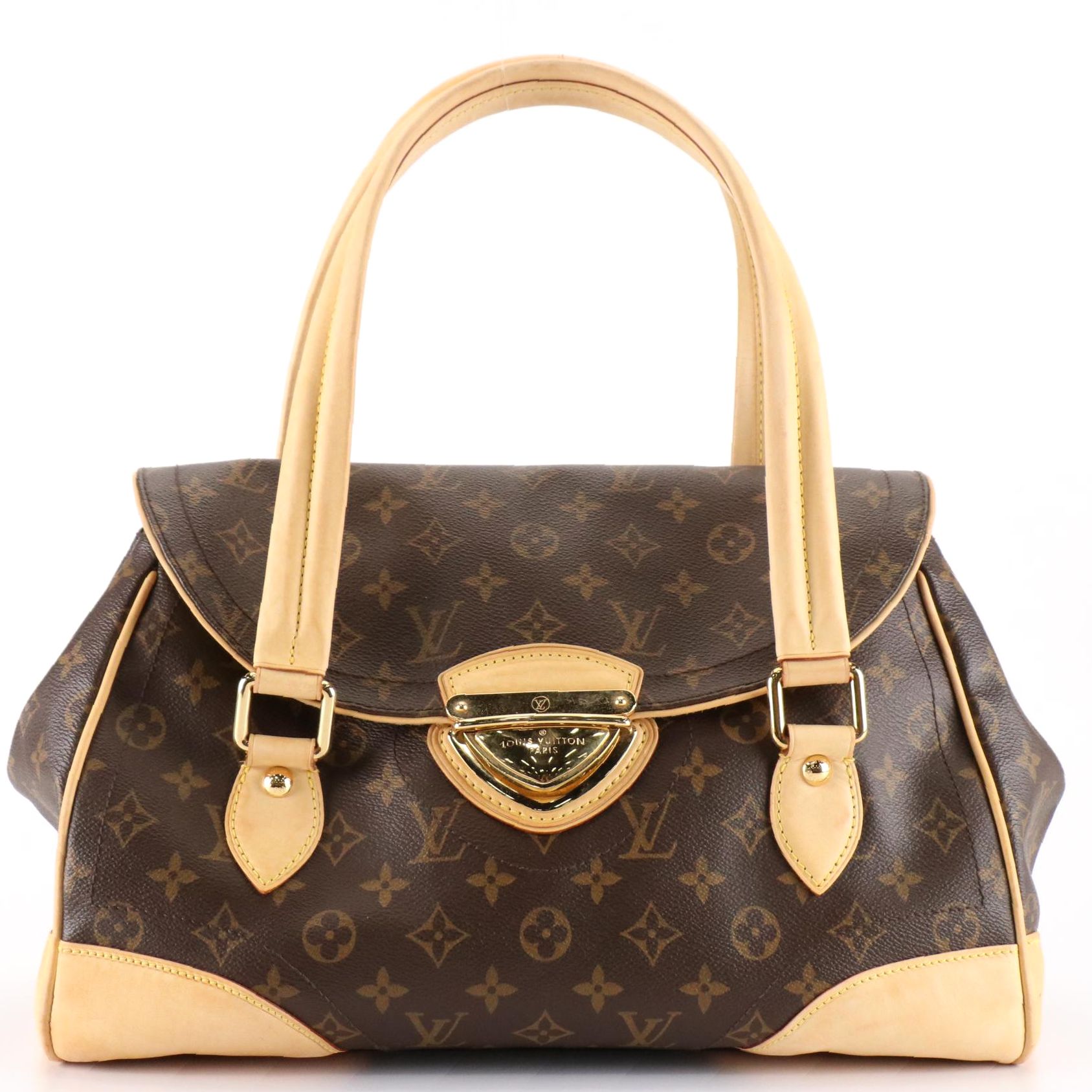 Louis Vuitton Beverly GM Bag in Monogram Canvas and Vachetta Leather