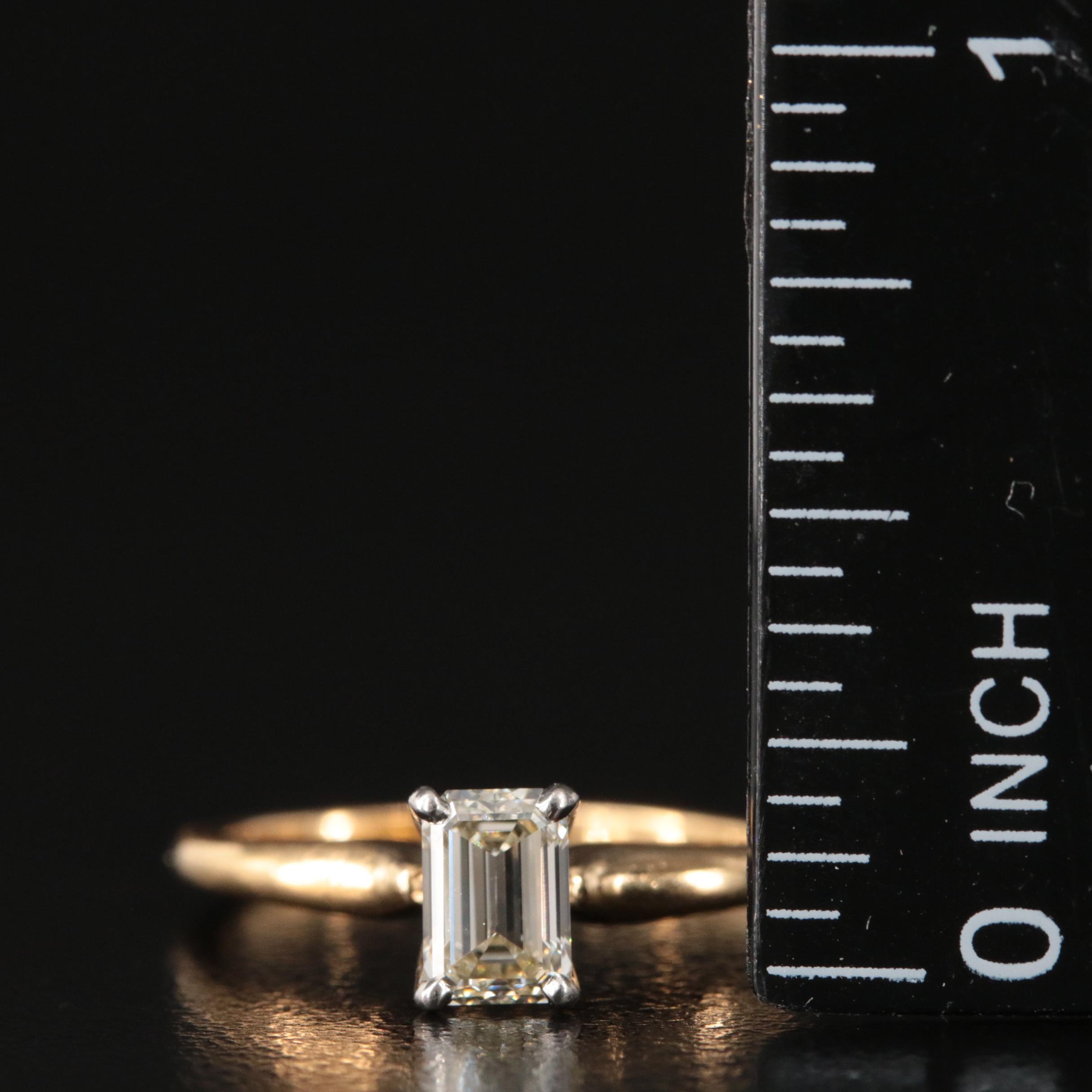 18K 0.73 CT Diamond Solitaire Ring