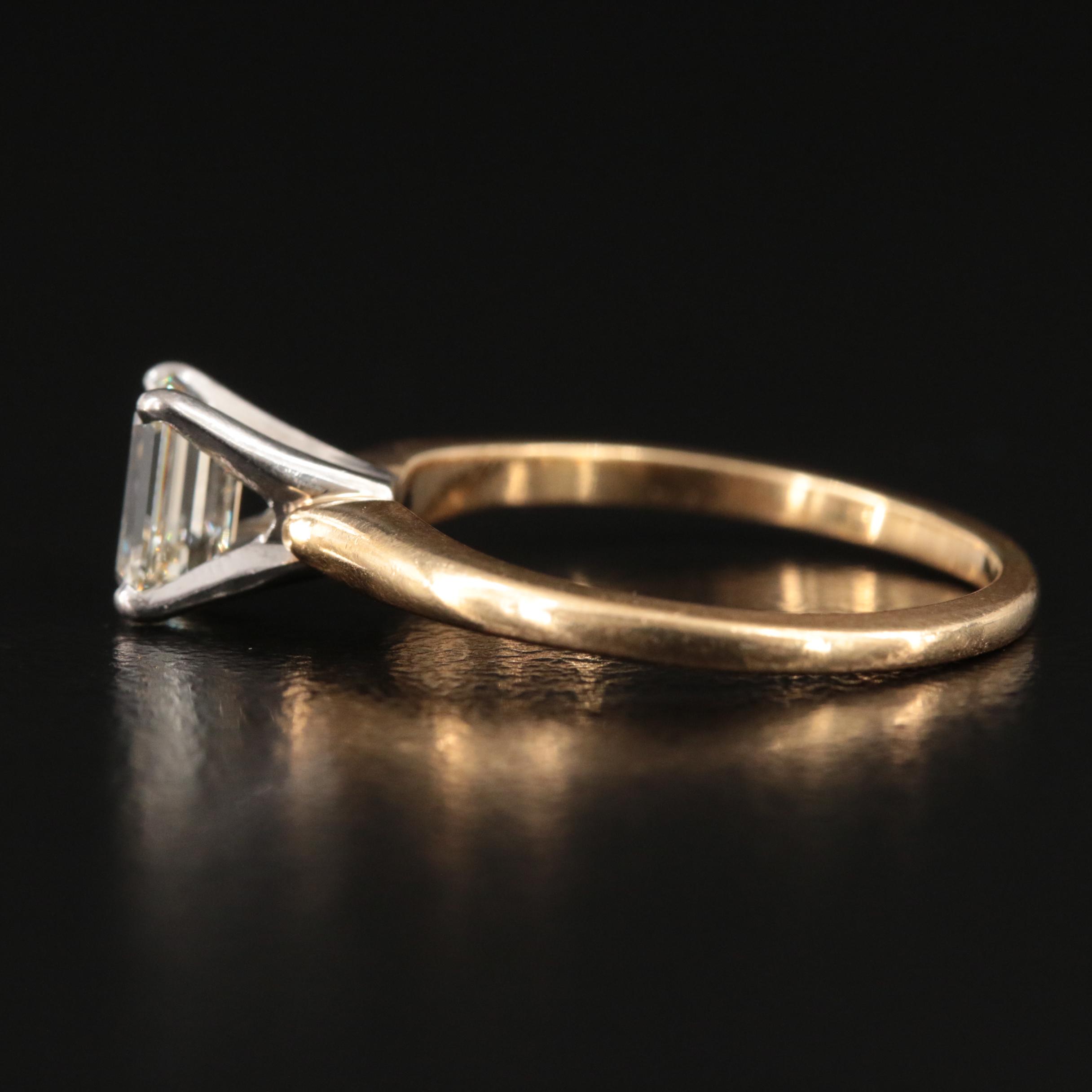 18K 0.73 CT Diamond Solitaire Ring