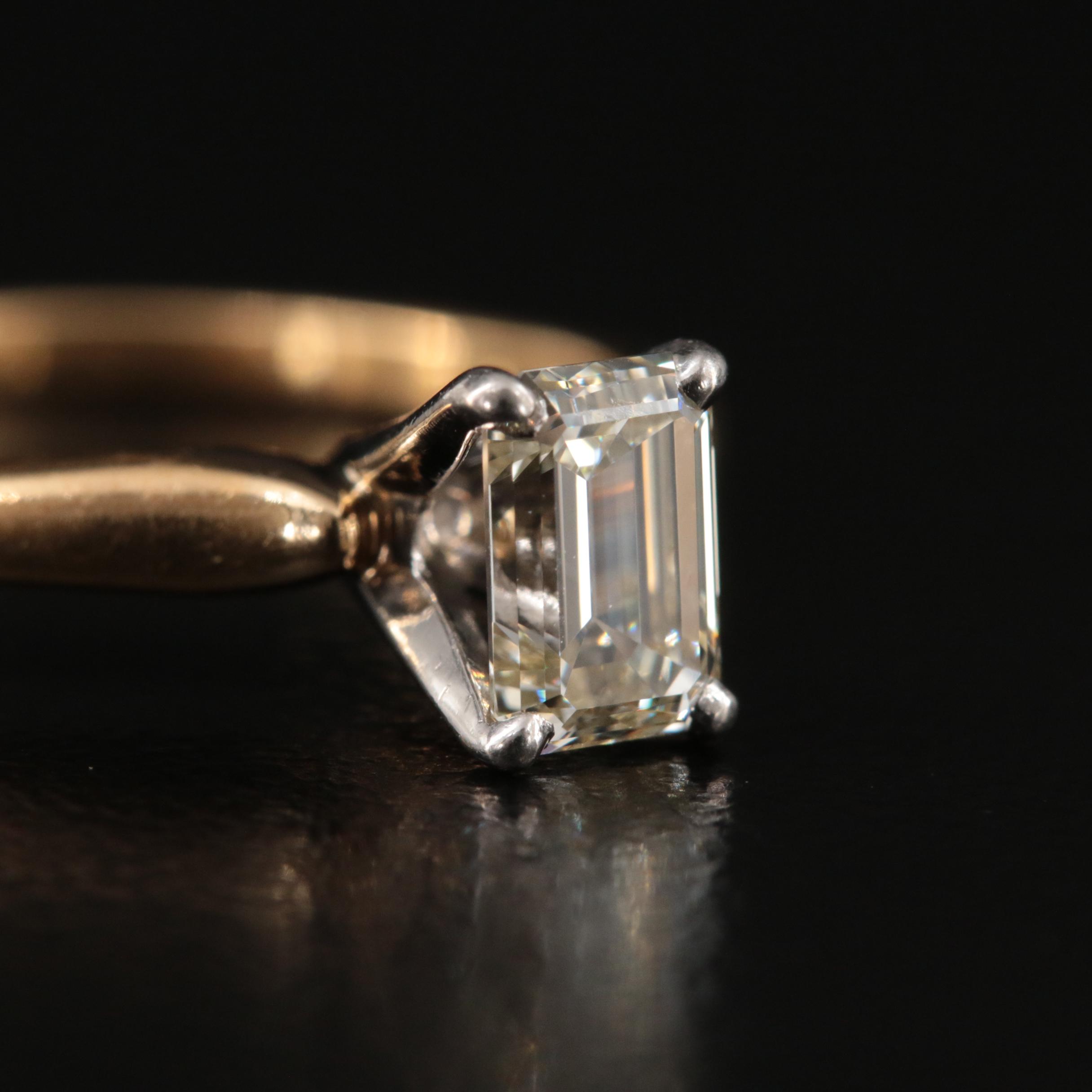 18K 0.73 CT Diamond Solitaire Ring