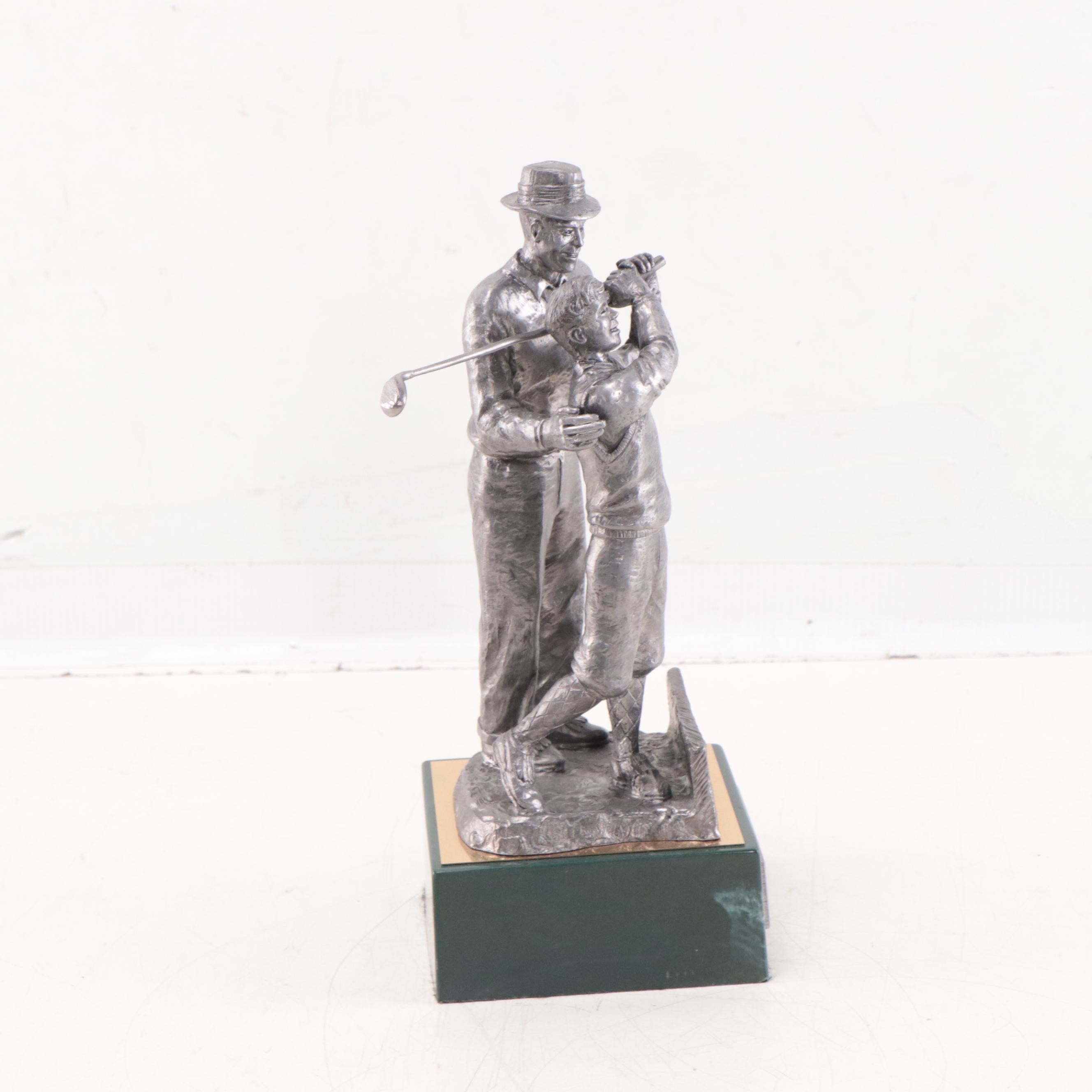Sam Snead Signed "The Legend Lives" Pewter Sculpture by Michael Ricker, 1993