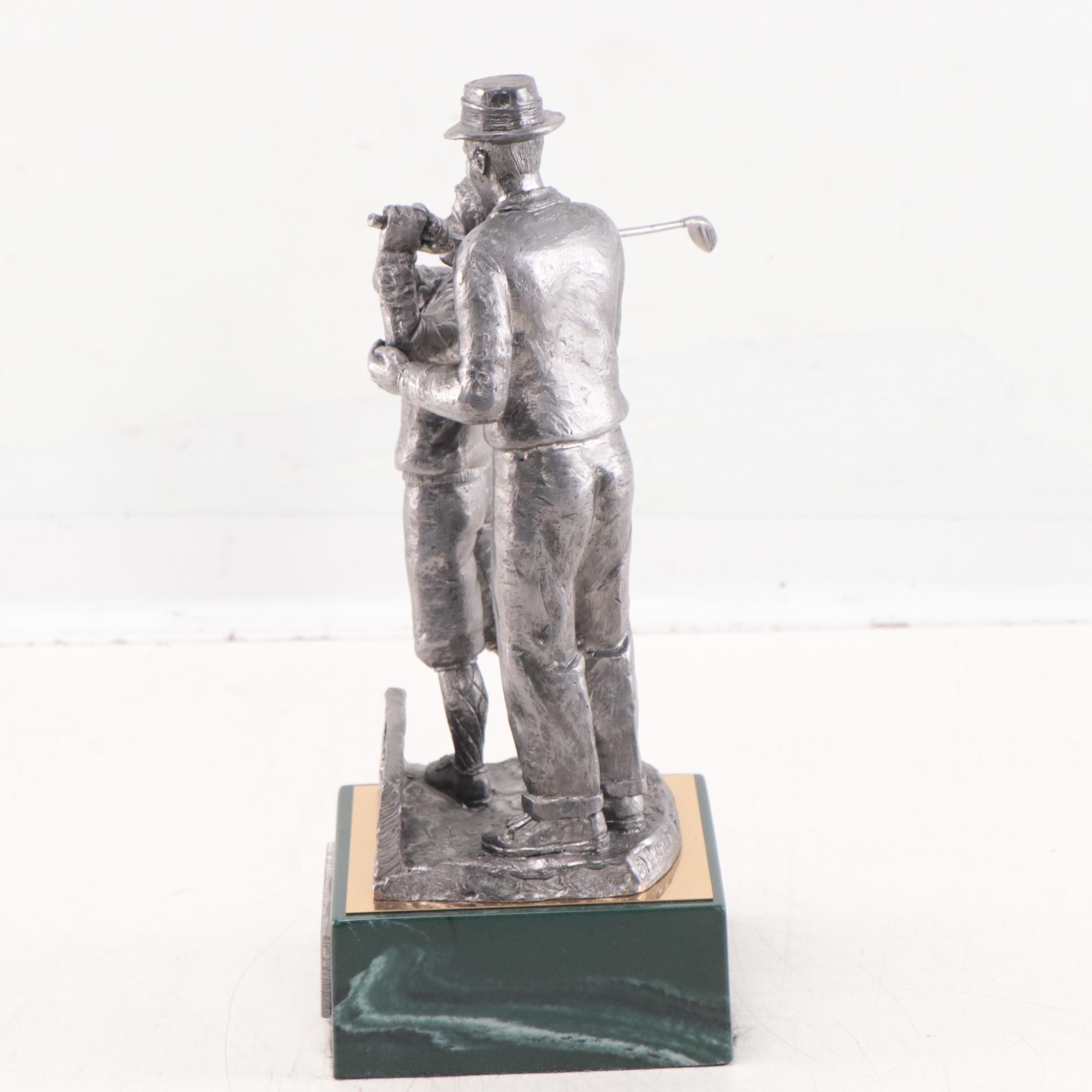 Sam Snead Signed "The Legend Lives" Pewter Sculpture by Michael Ricker, 1993