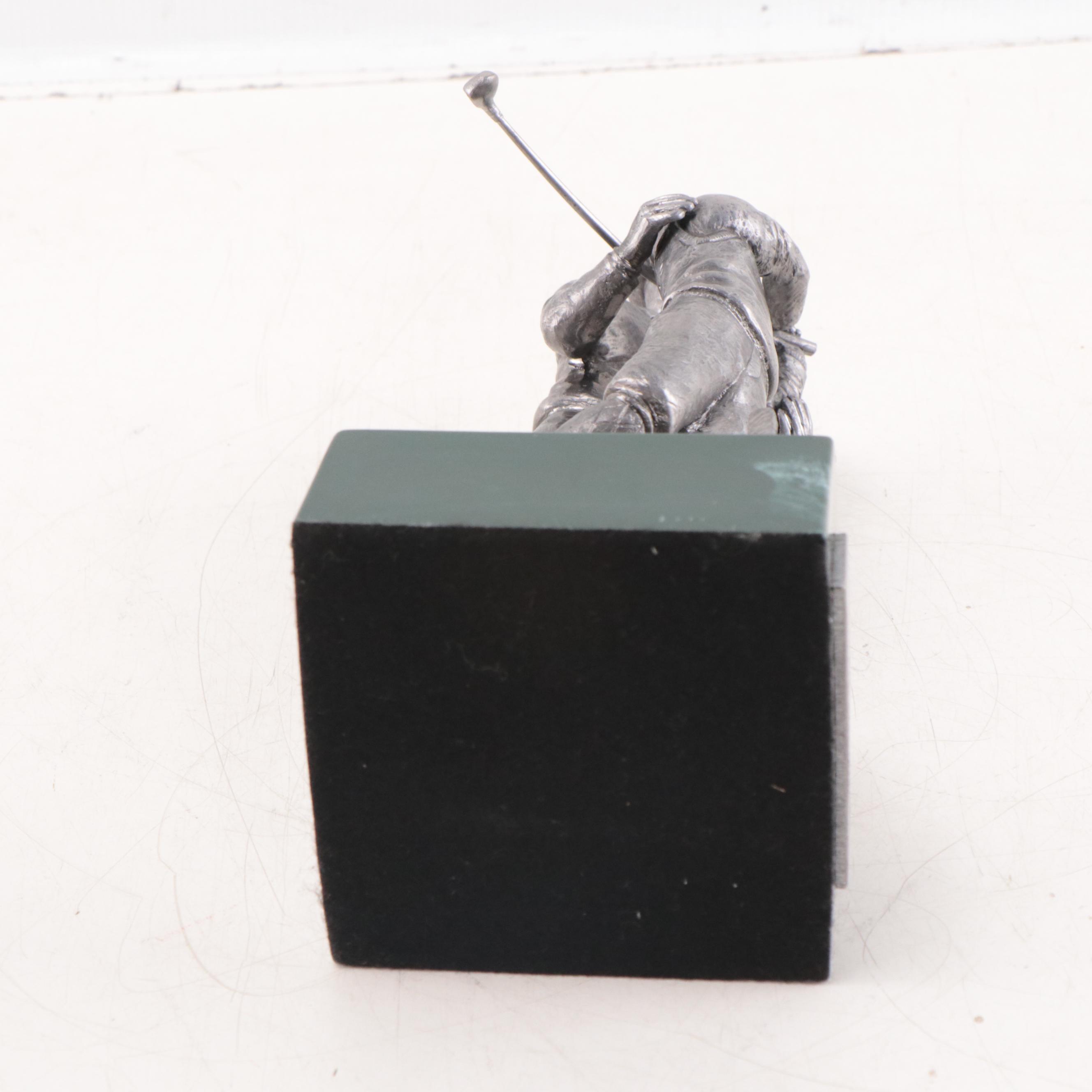 Sam Snead Signed "The Legend Lives" Pewter Sculpture by Michael Ricker, 1993