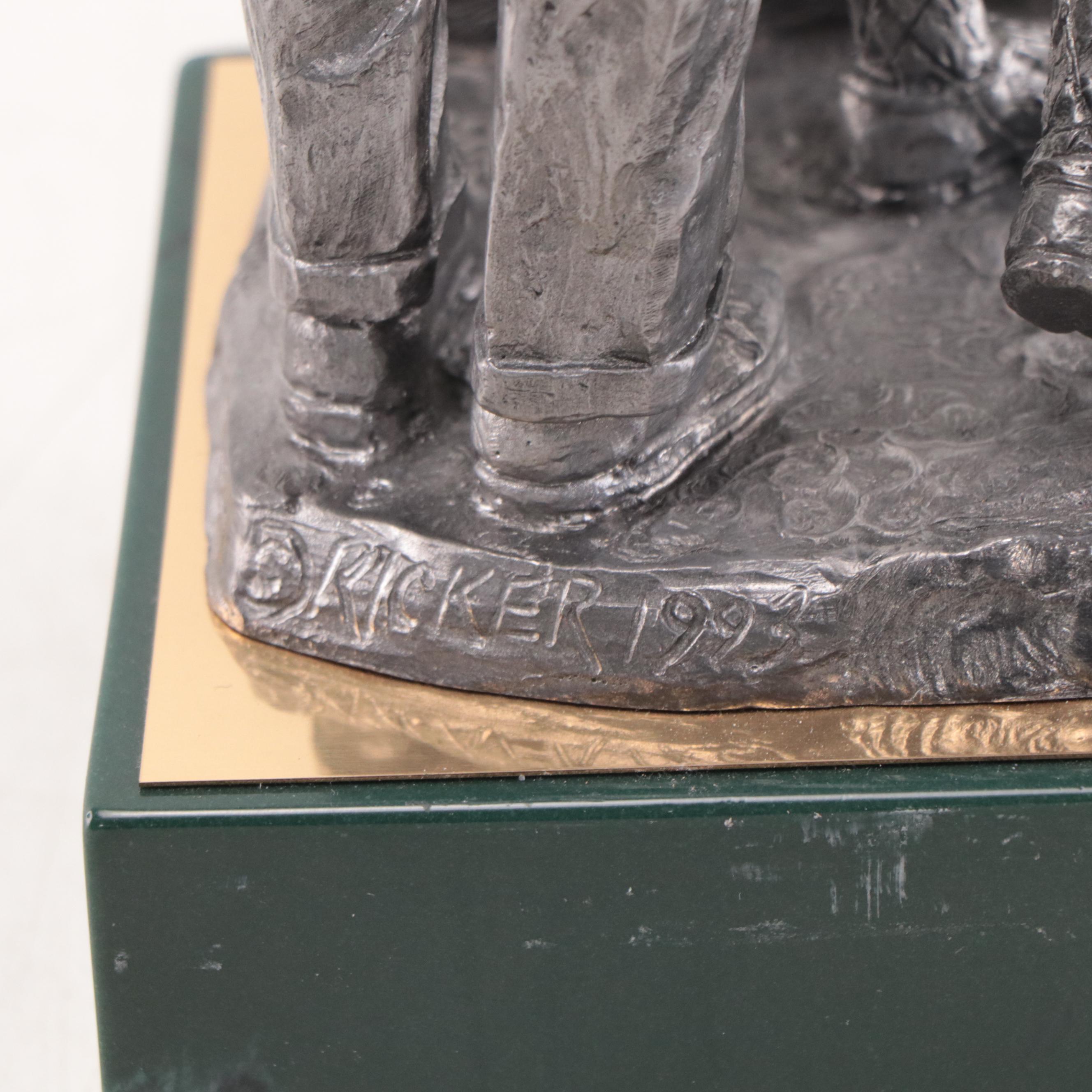 Sam Snead Signed "The Legend Lives" Pewter Sculpture by Michael Ricker, 1993