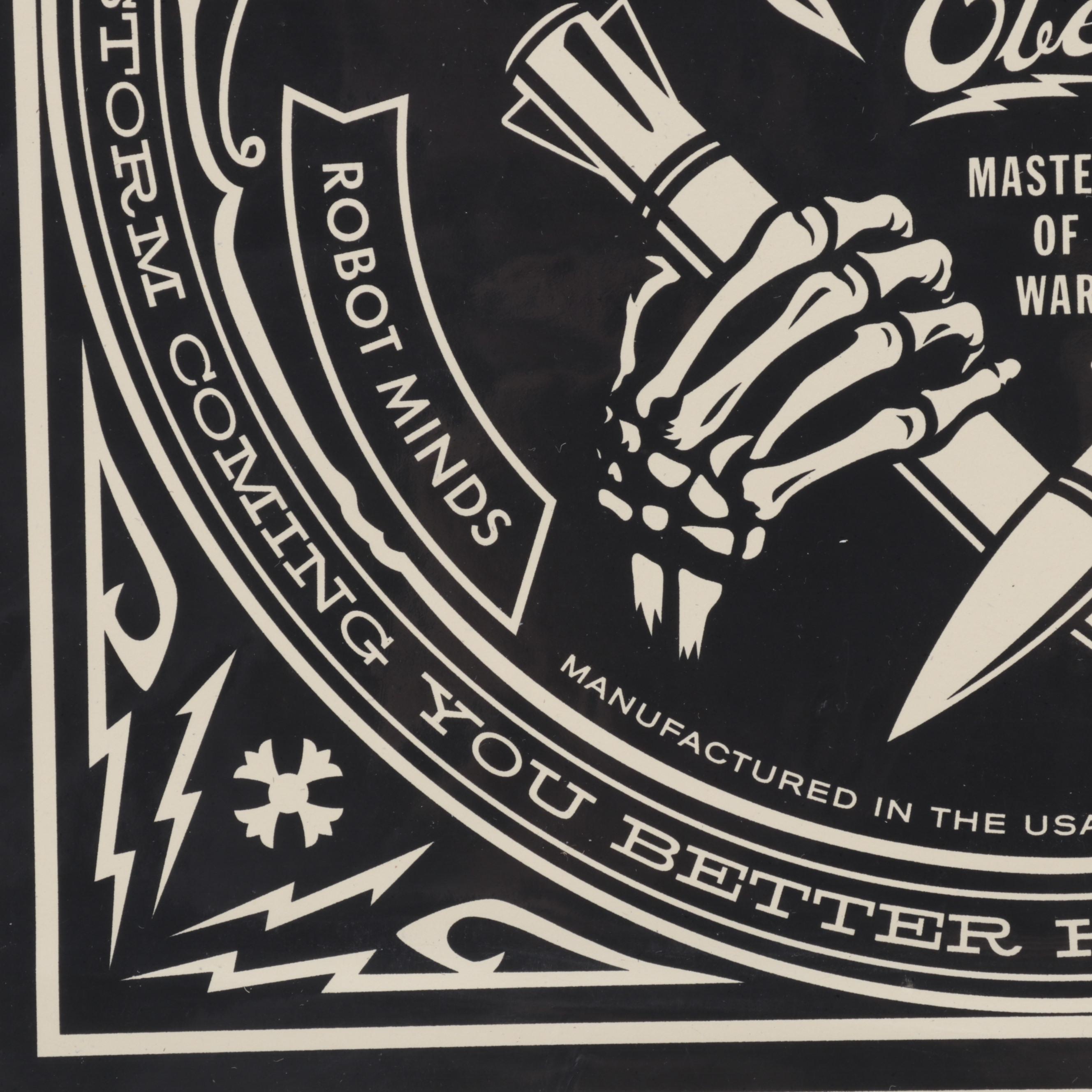 Shepard Fairey Serigraph "Electric Funeral Fire" Album Cover , 2013