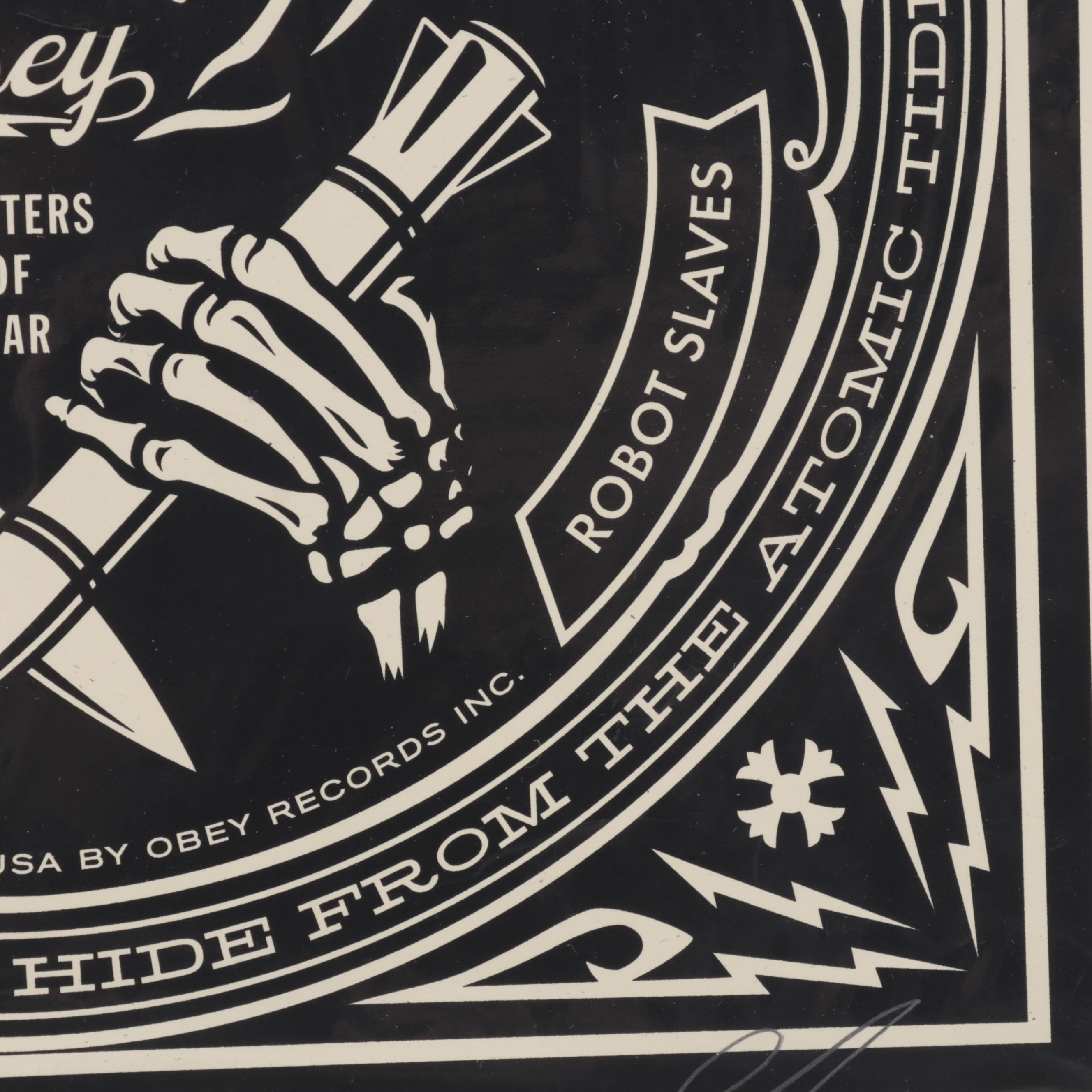 Shepard Fairey Serigraph "Electric Funeral Fire" Album Cover , 2013