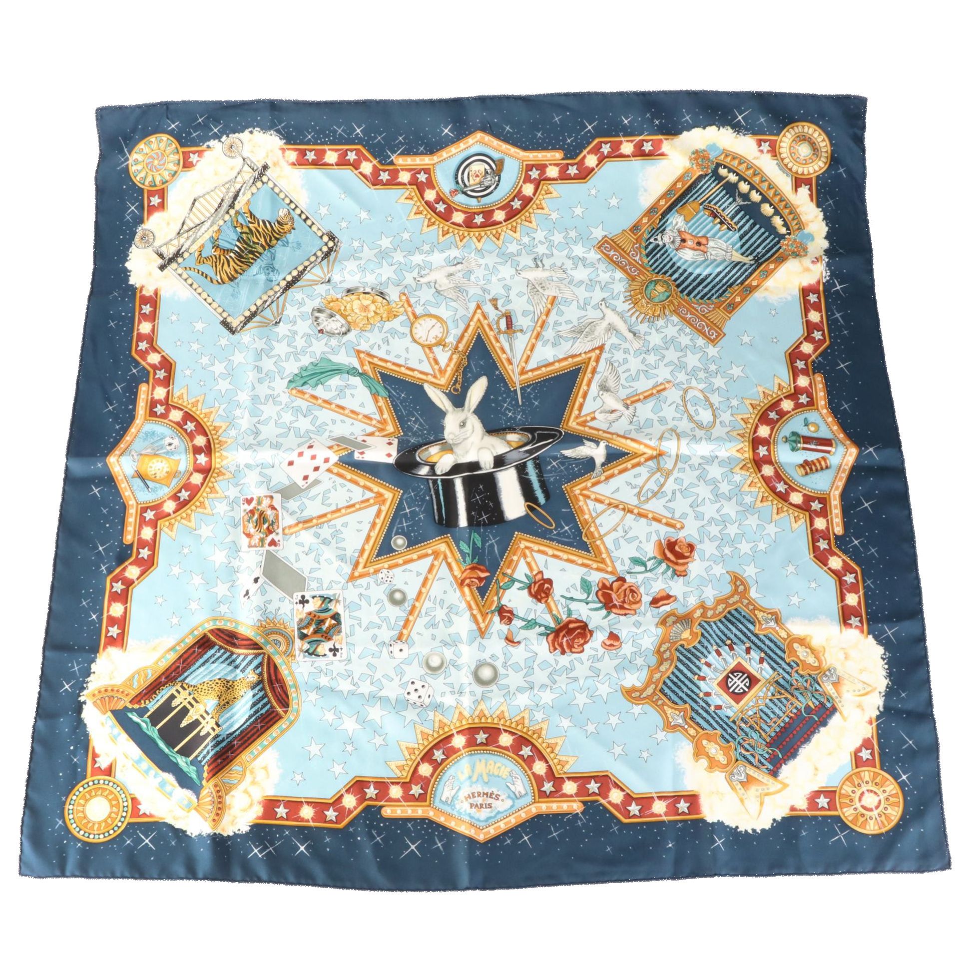 Hermès "La Magie" Silk Twill Scarf 90