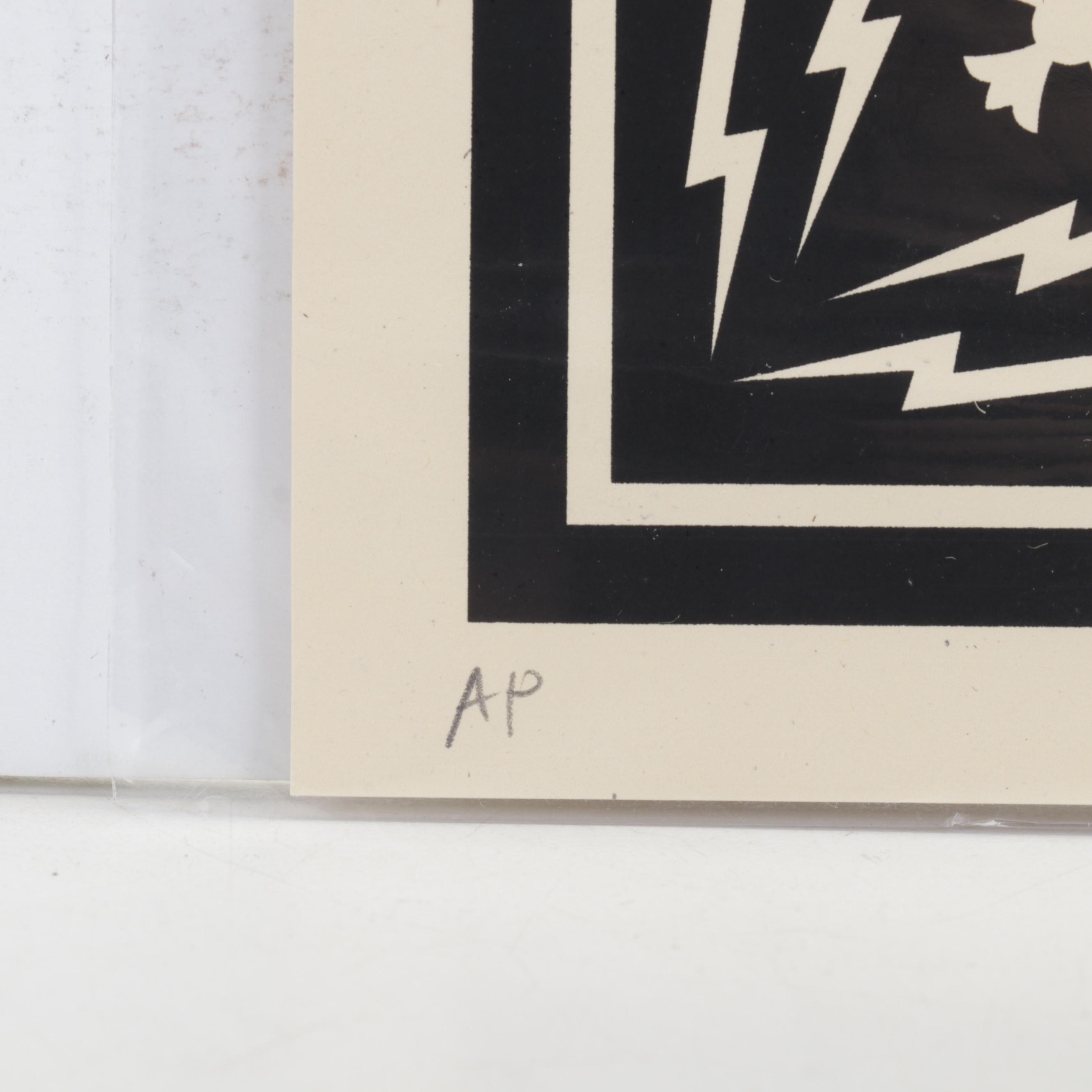 Shepard Fairey Serigraph "Electric Funeral Fire" Album Cover , 2013