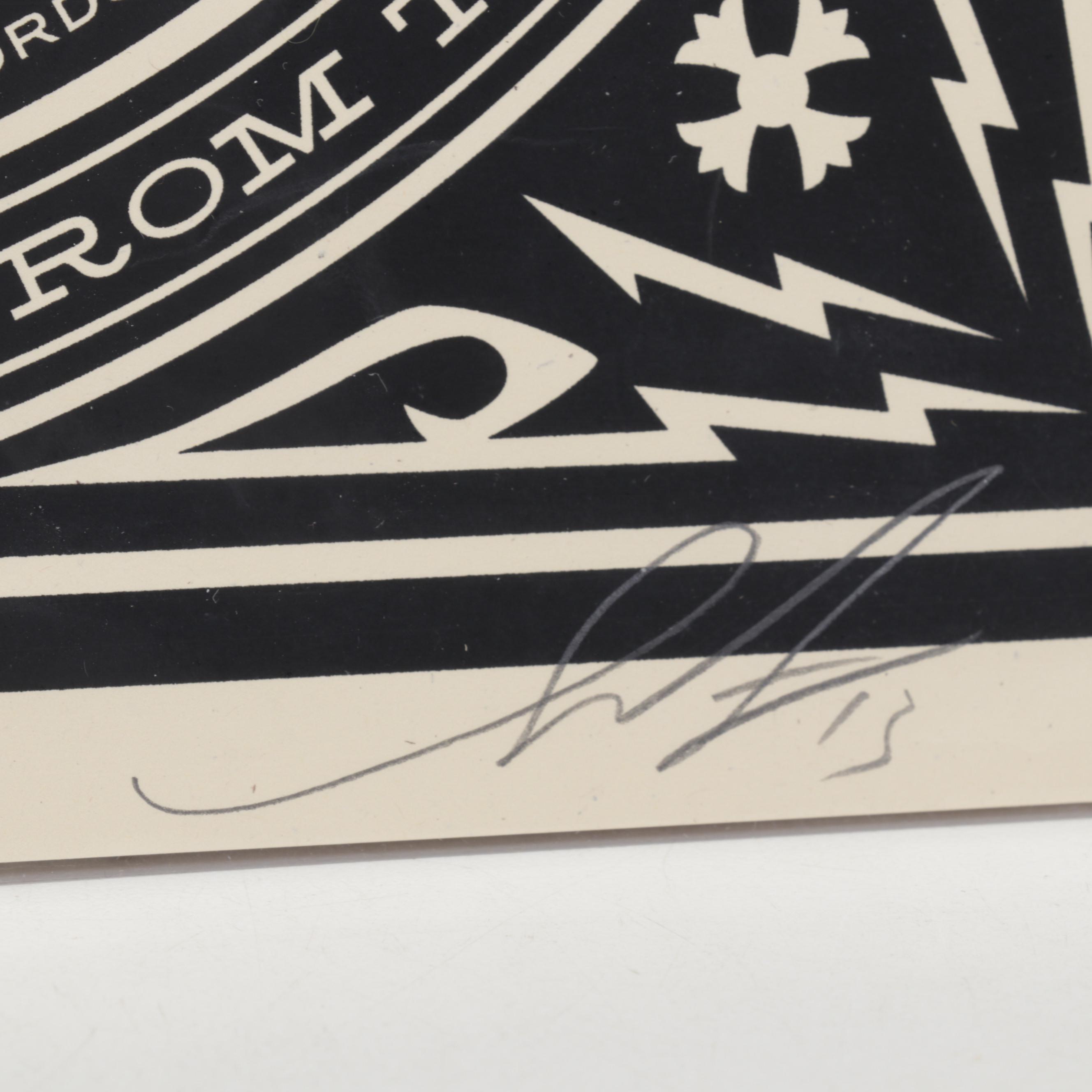 Shepard Fairey Serigraph "Electric Funeral Fire" Album Cover , 2013