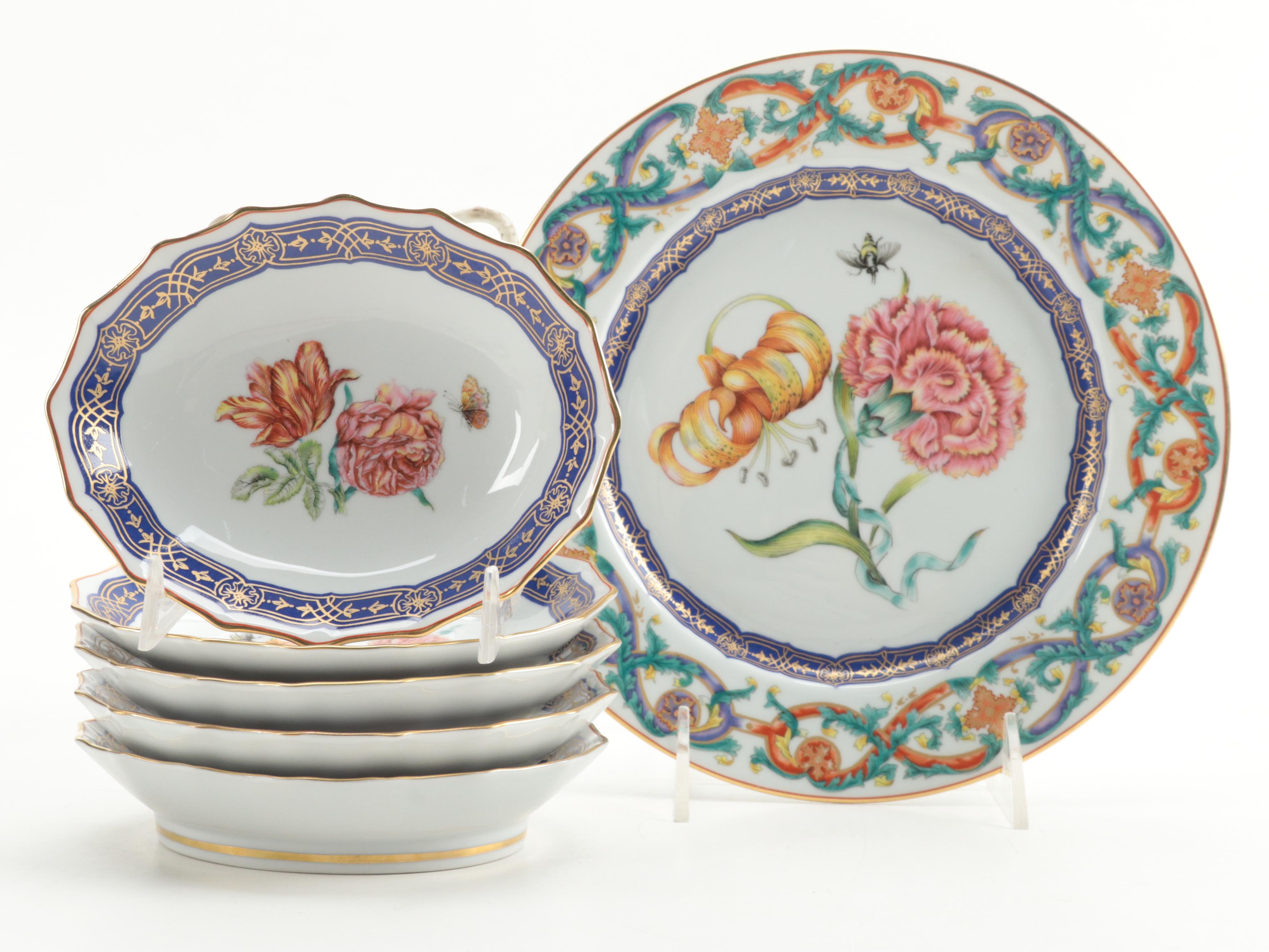 Mottahedeh "The Merian Service" with Winterthur "Fanfare" Tableware