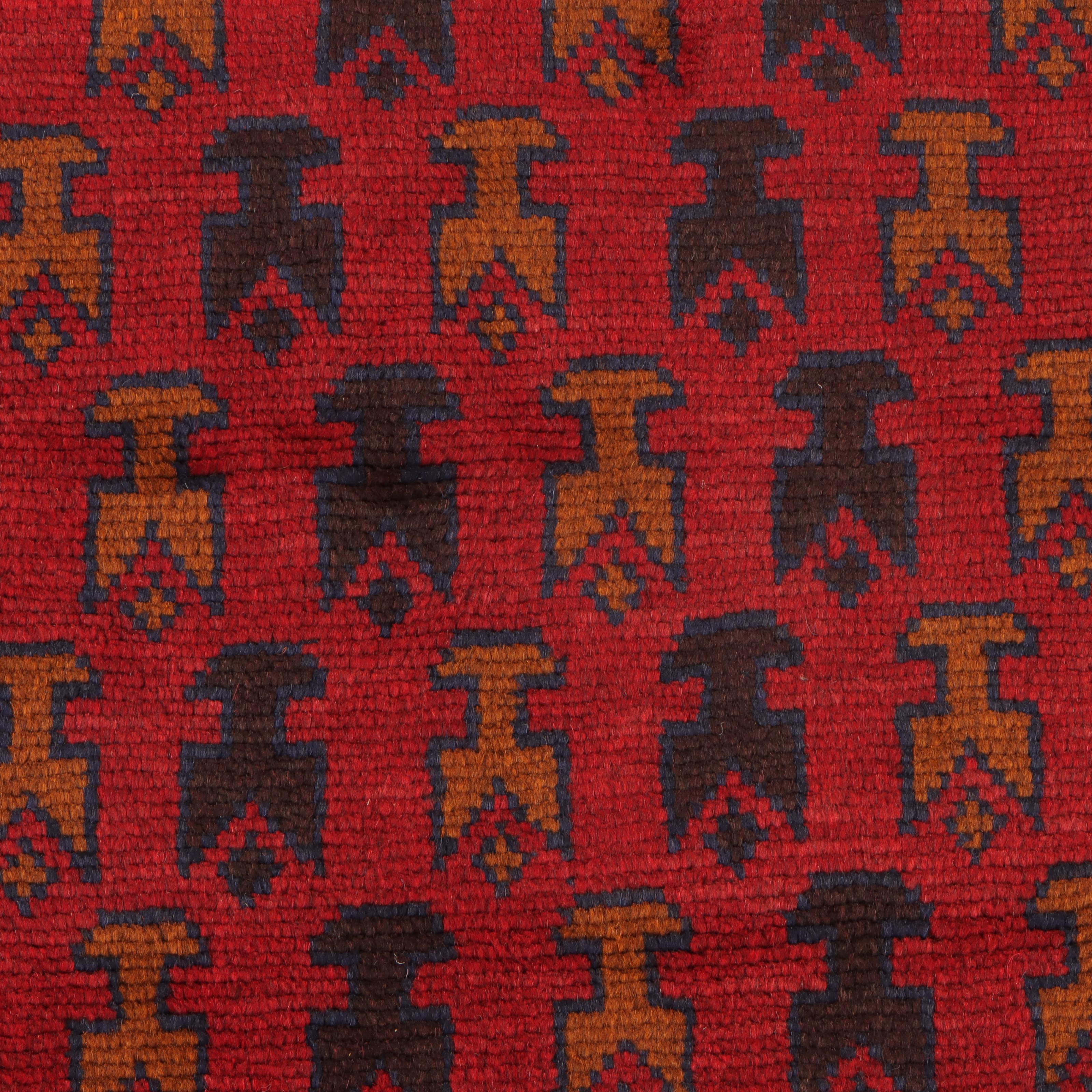 3'9 x 6'4 Hand-Knotted Afghan Baluch Area Rug