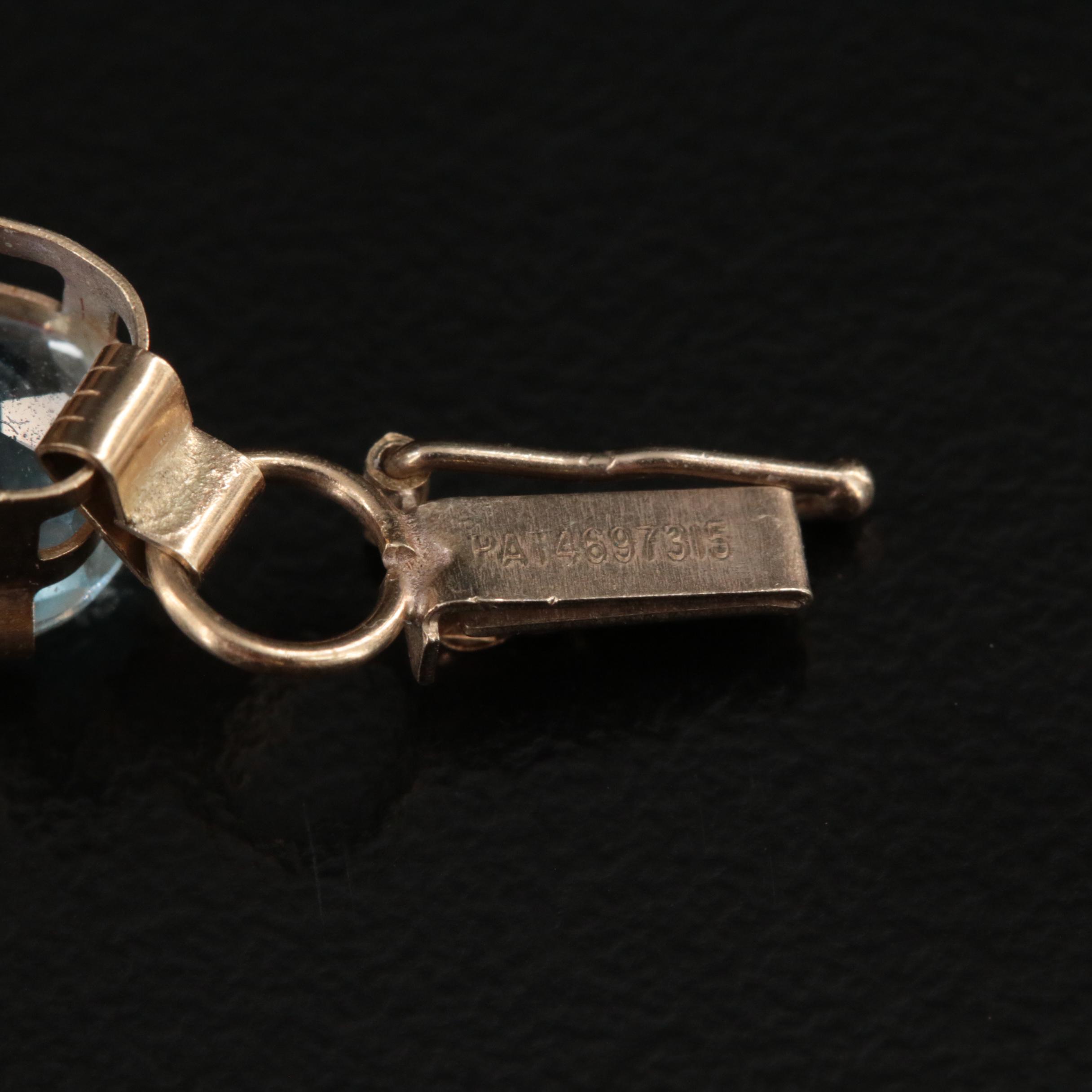 10K Sky Blue Topaz Bracelet