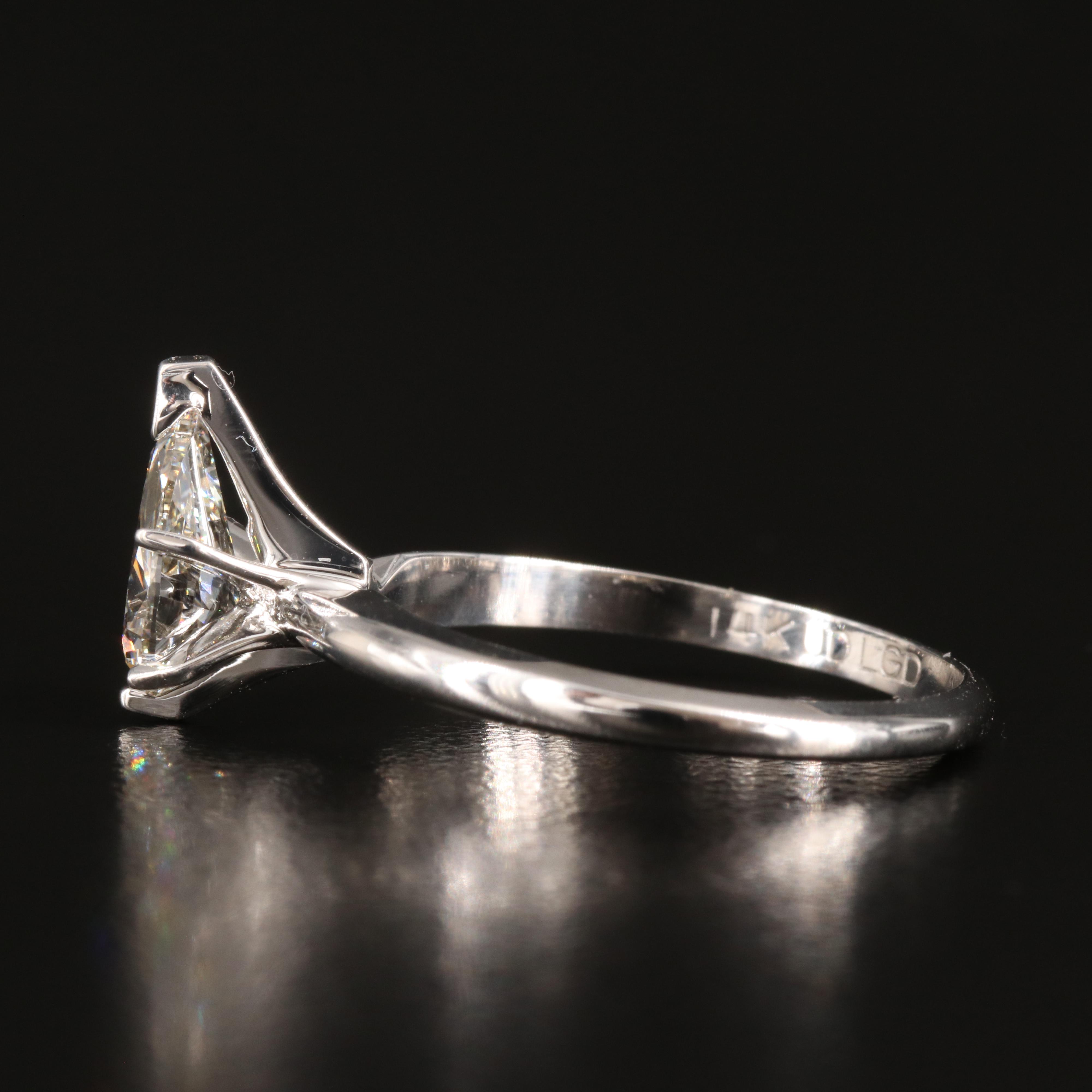 14K 0.93 CT Lab Grown Diamond Solitaire Ring