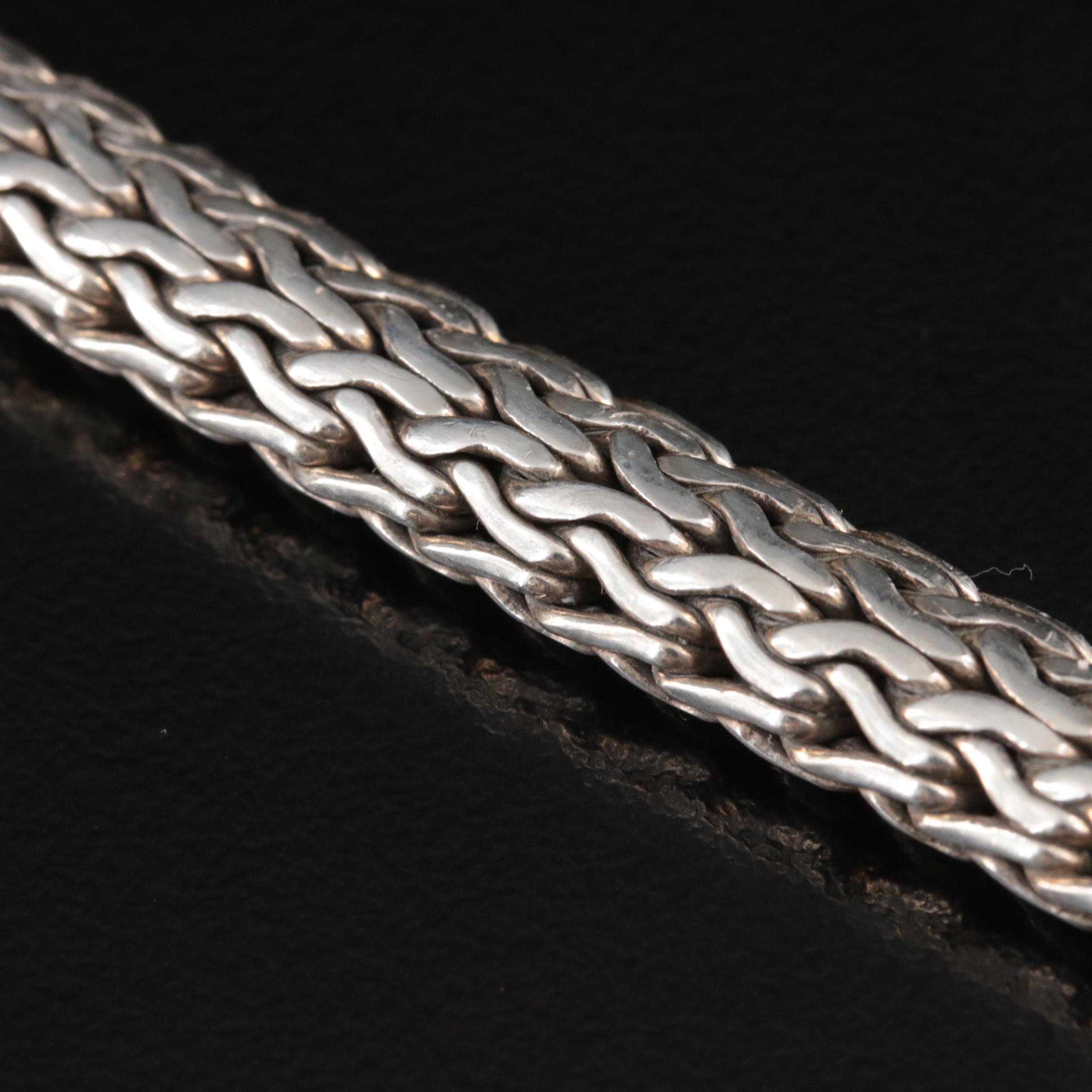 John Hardy "Lava Classic Chain" Sterling Sapphire Bracelet