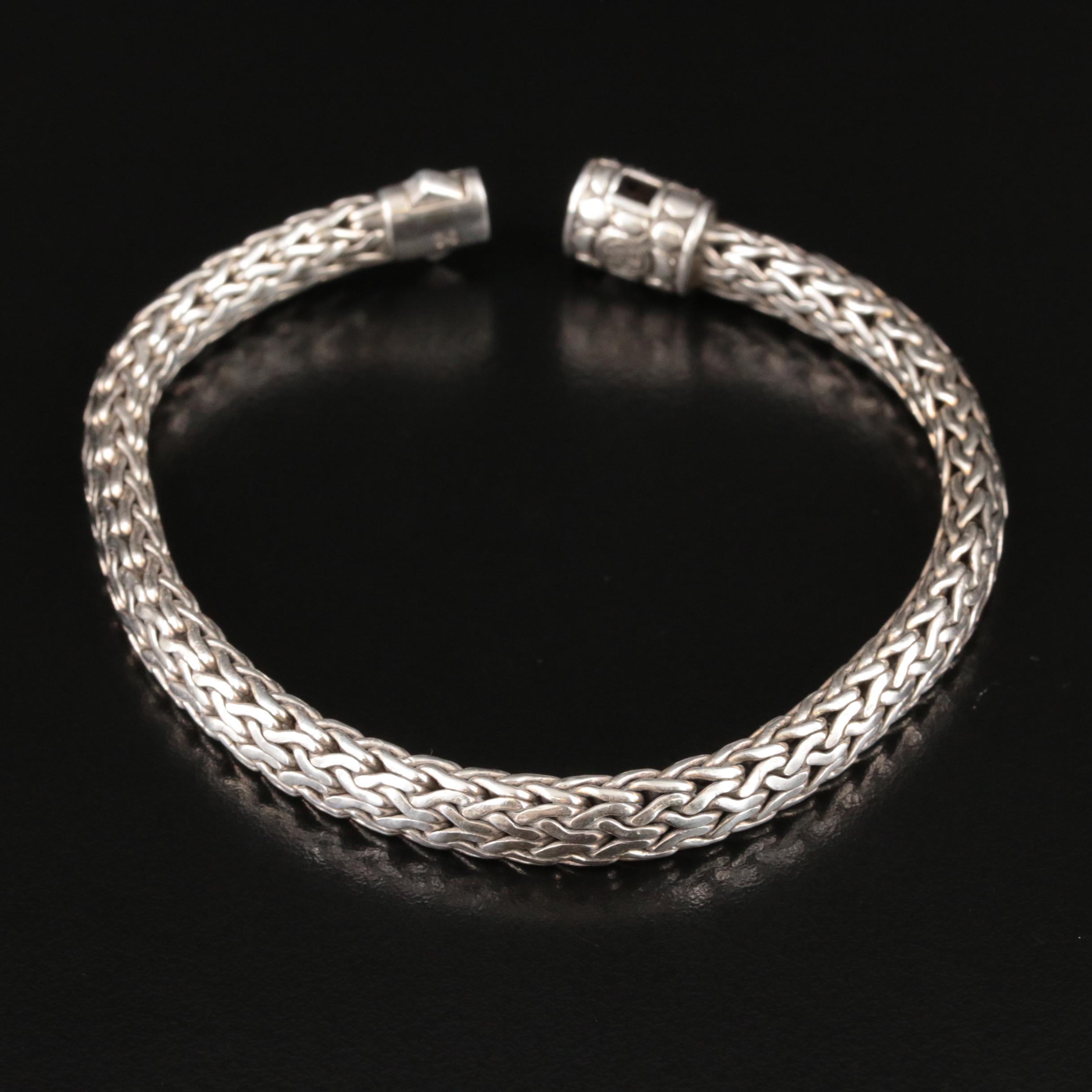 John Hardy "Lava Classic Chain" Sterling Sapphire Bracelet