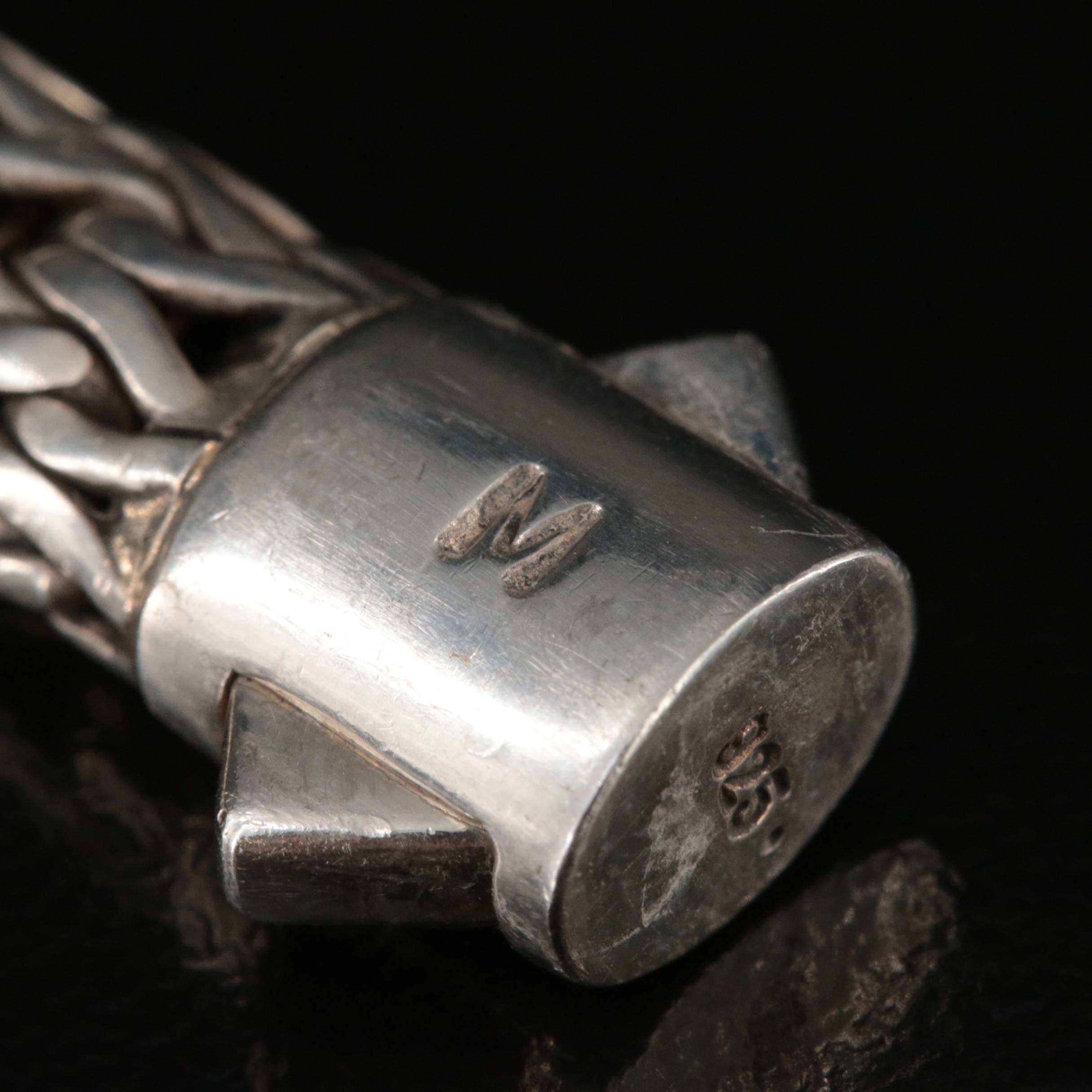 John Hardy "Lava Classic Chain" Sterling Sapphire Bracelet