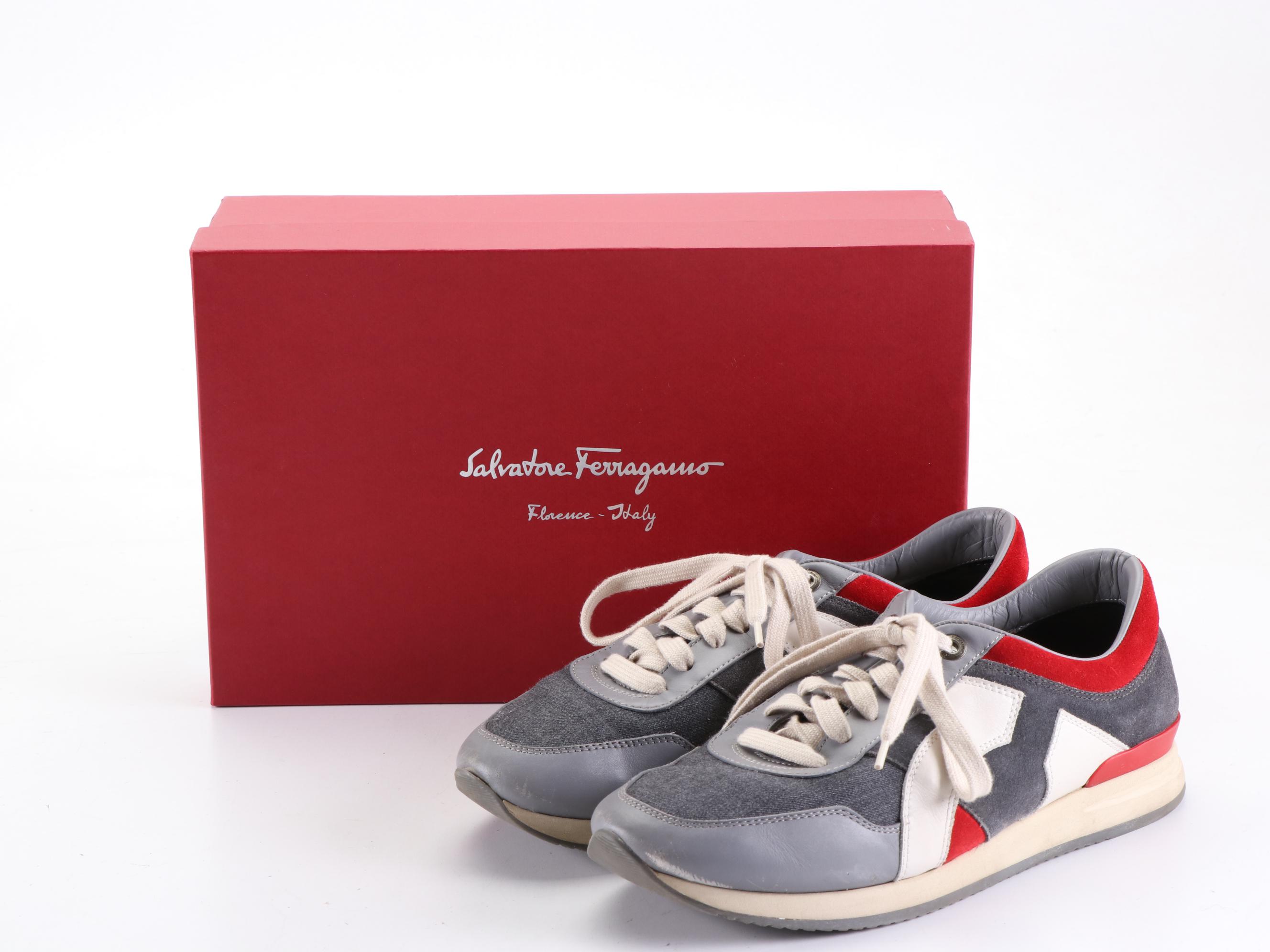 Men's Salvatore Ferragamo Truman Sneakers with Box
