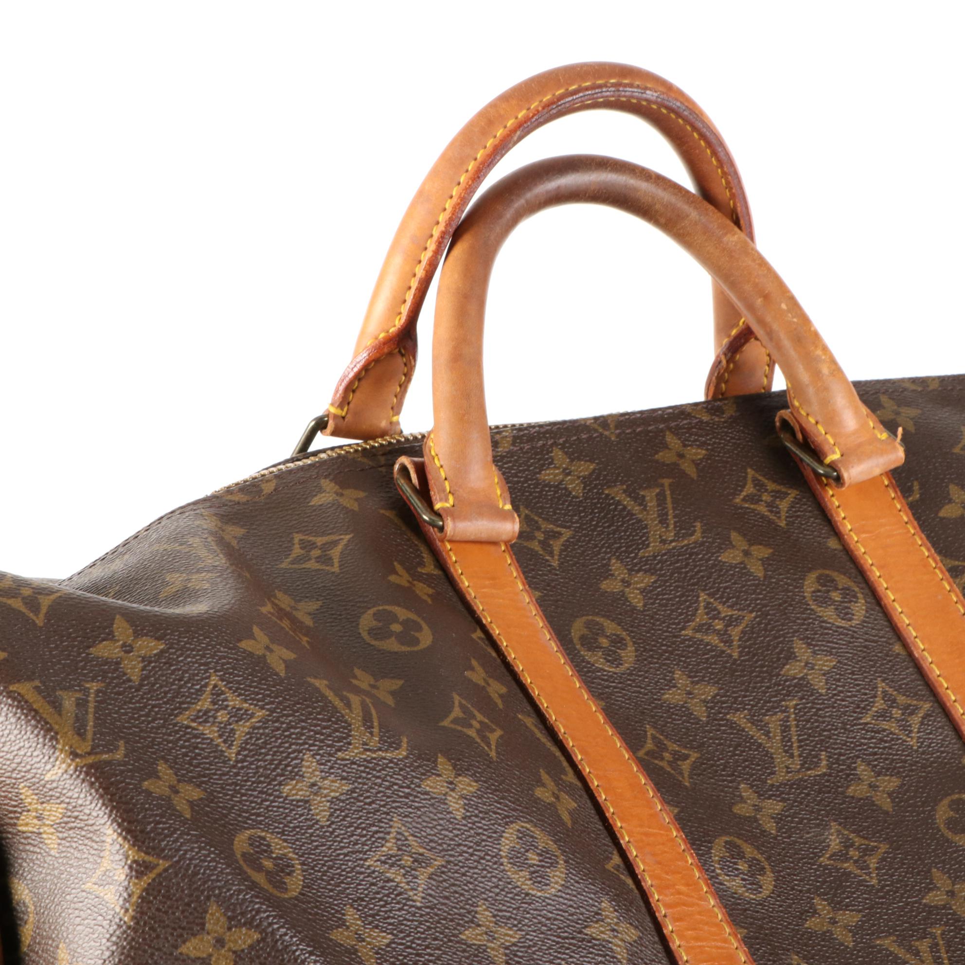 Louis Vuitton Keepall 55 in Monogram Canvas and Vachetta Leather