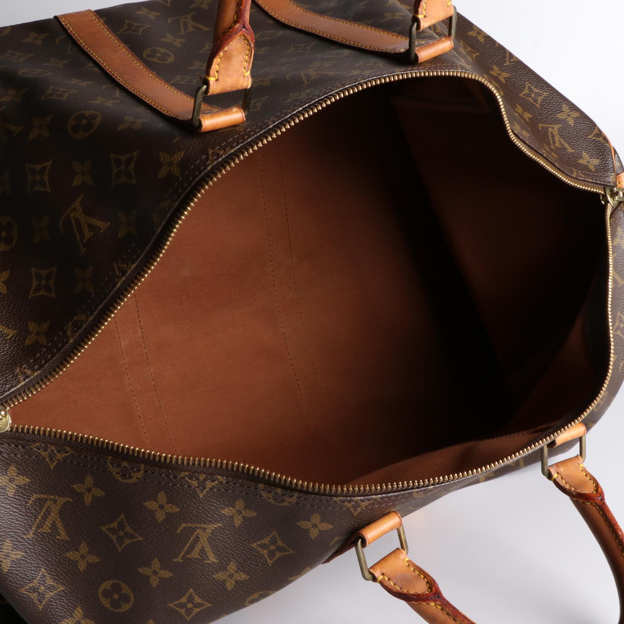 Louis Vuitton Keepall 55 in Monogram Canvas and Vachetta Leather
