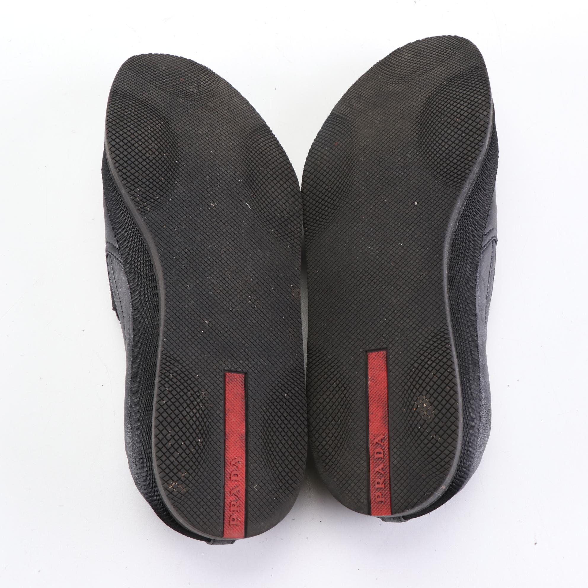 Men's Prada Linea Rossa Slip-On Shoes in Leather