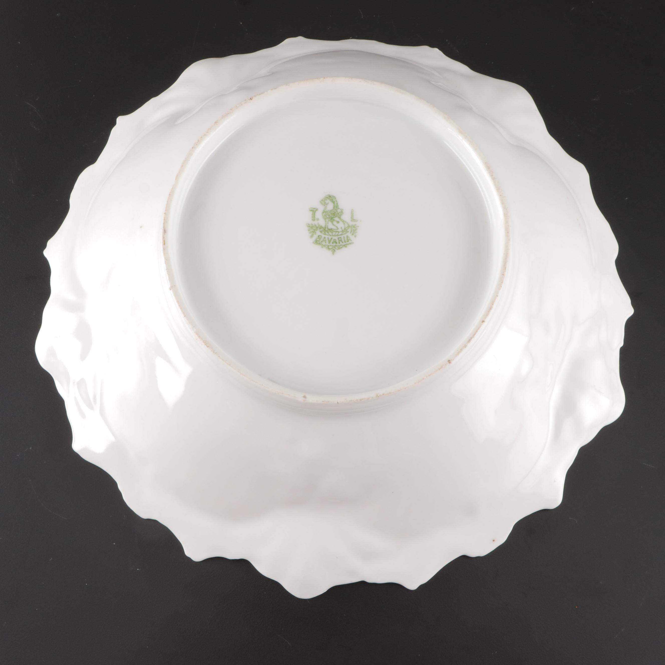 Reinhold Schlegelmilch and Other German Floral Motif Porcelain Serving Bowls