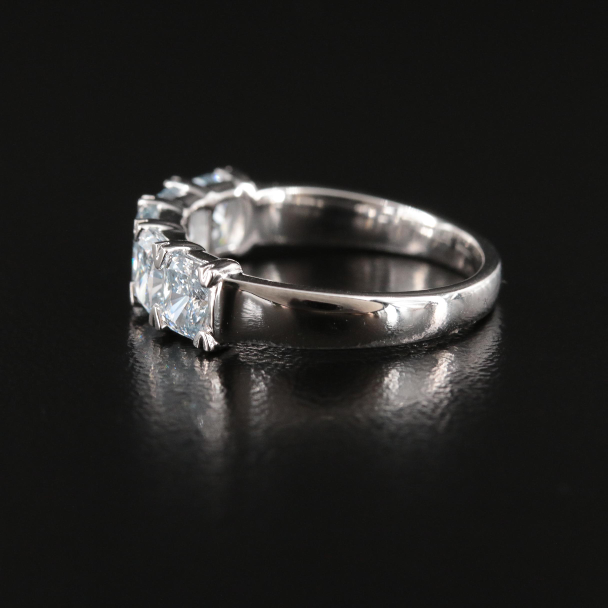 14K 2.20 CTW Lab Grown Diamond Five Stone Band