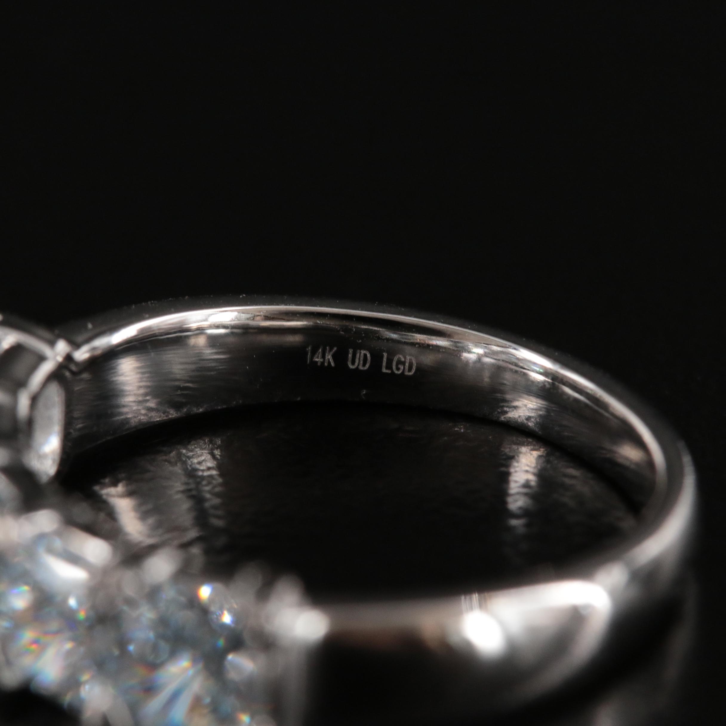 14K 2.20 CTW Lab Grown Diamond Five Stone Band