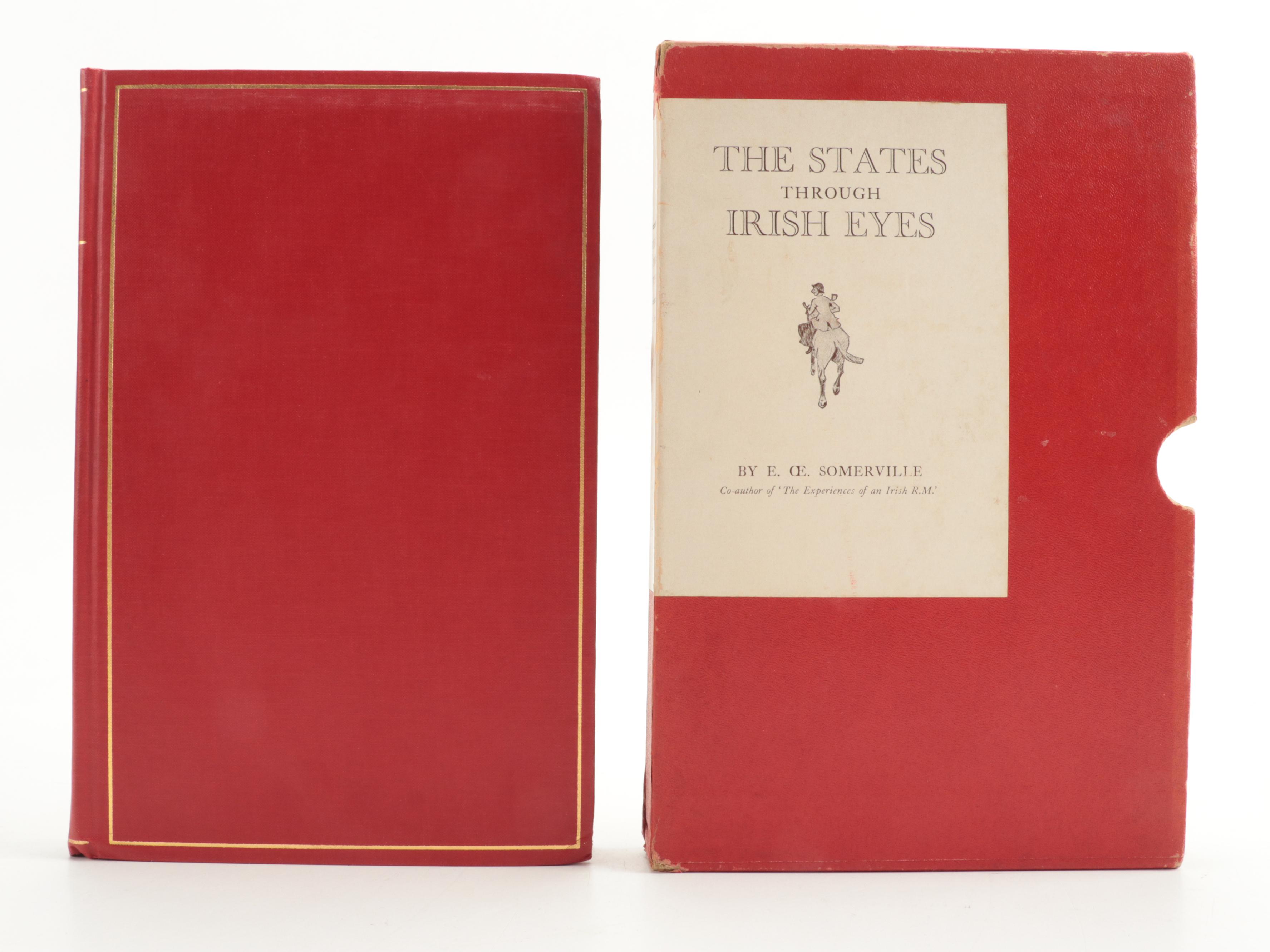 Signed Limited Edition "The States Through Irish Eyes" by E. Somerville and More