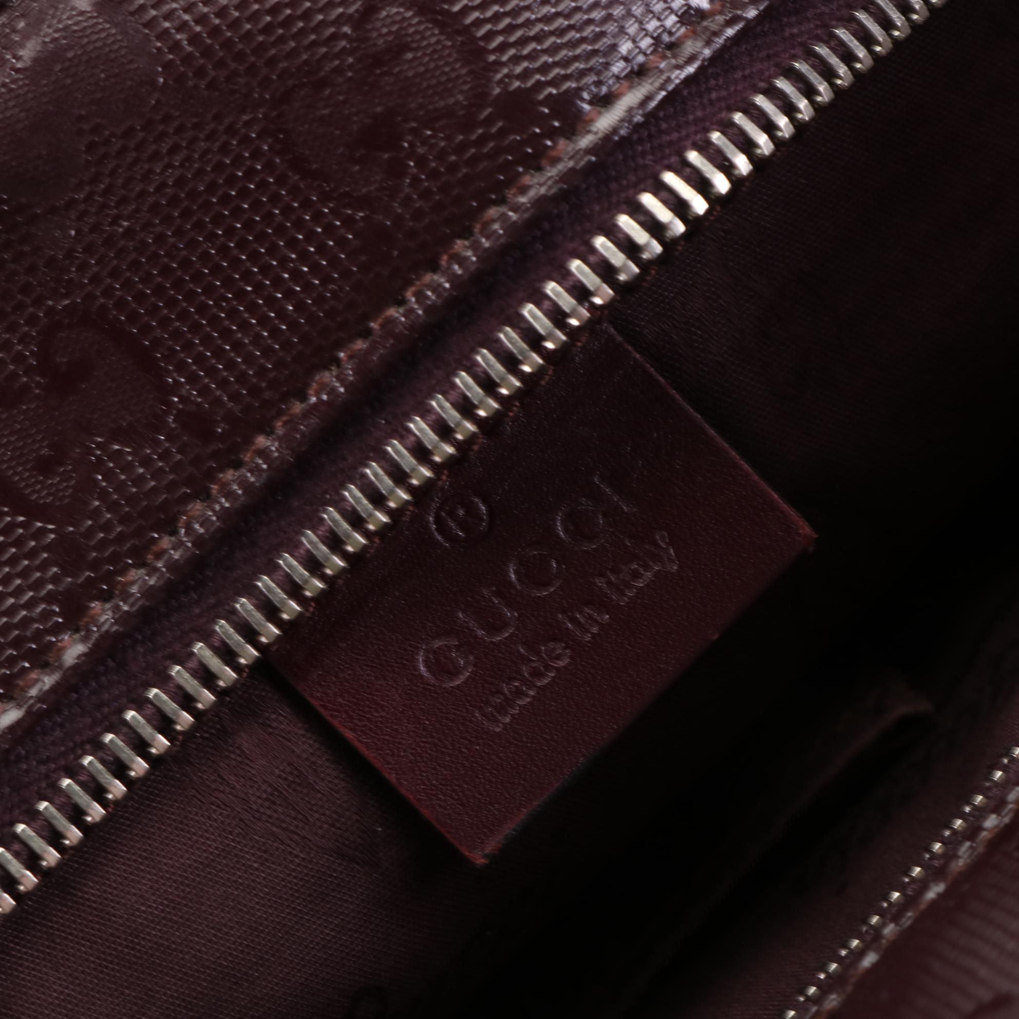 Gucci GG Imprime Coated Canvas and Leather Tote