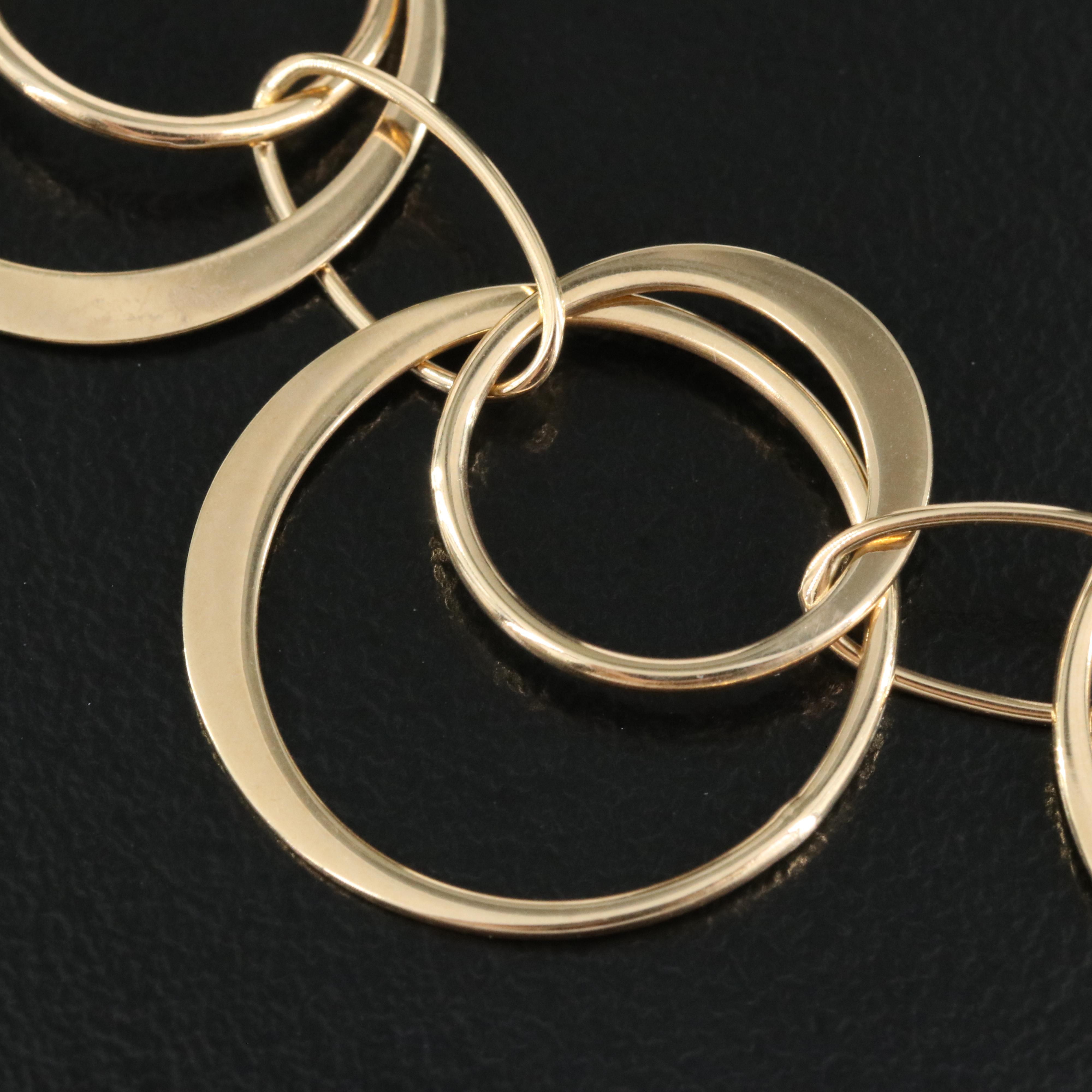 Italian 14K Concentric Circle Bracelet
