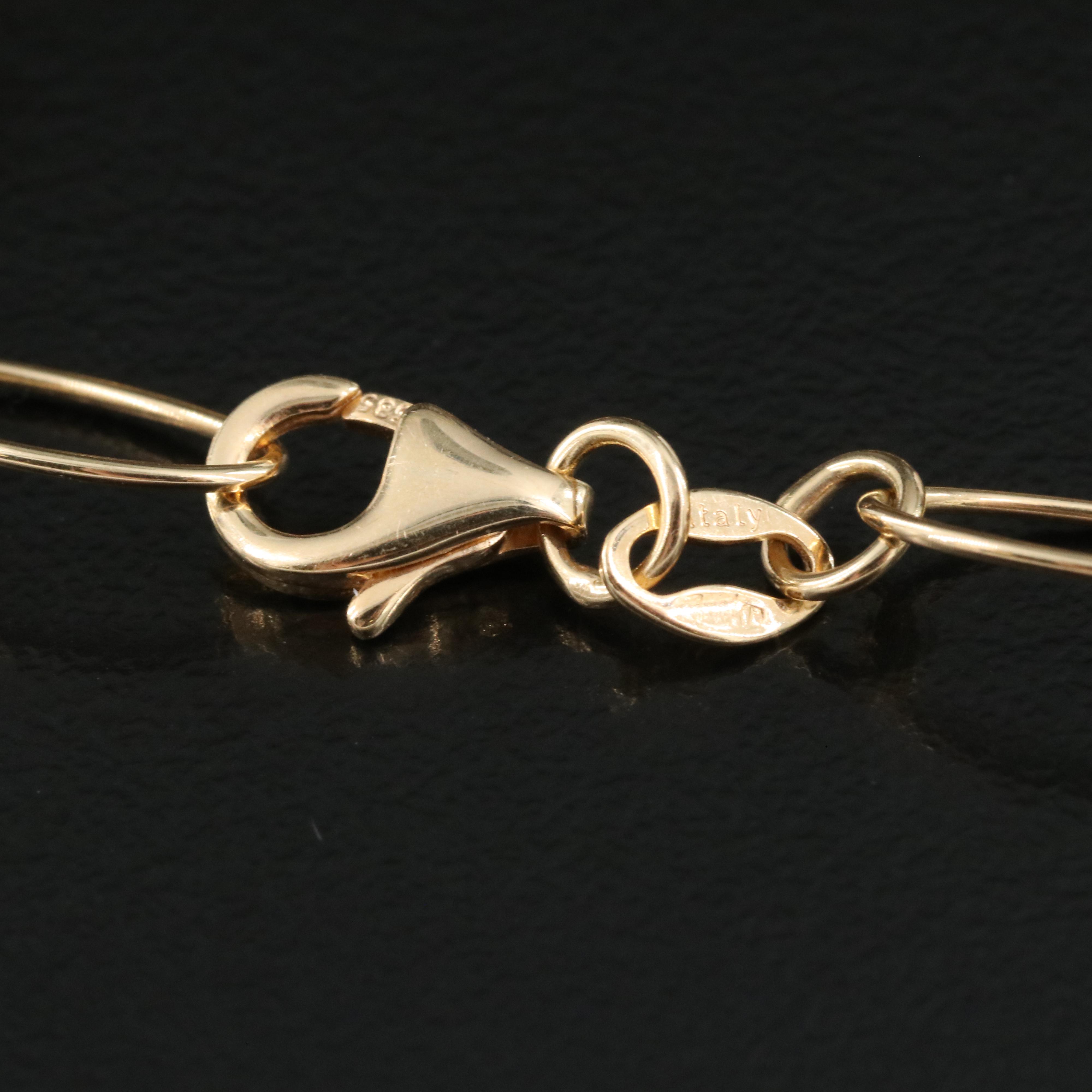 Italian 14K Concentric Circle Bracelet