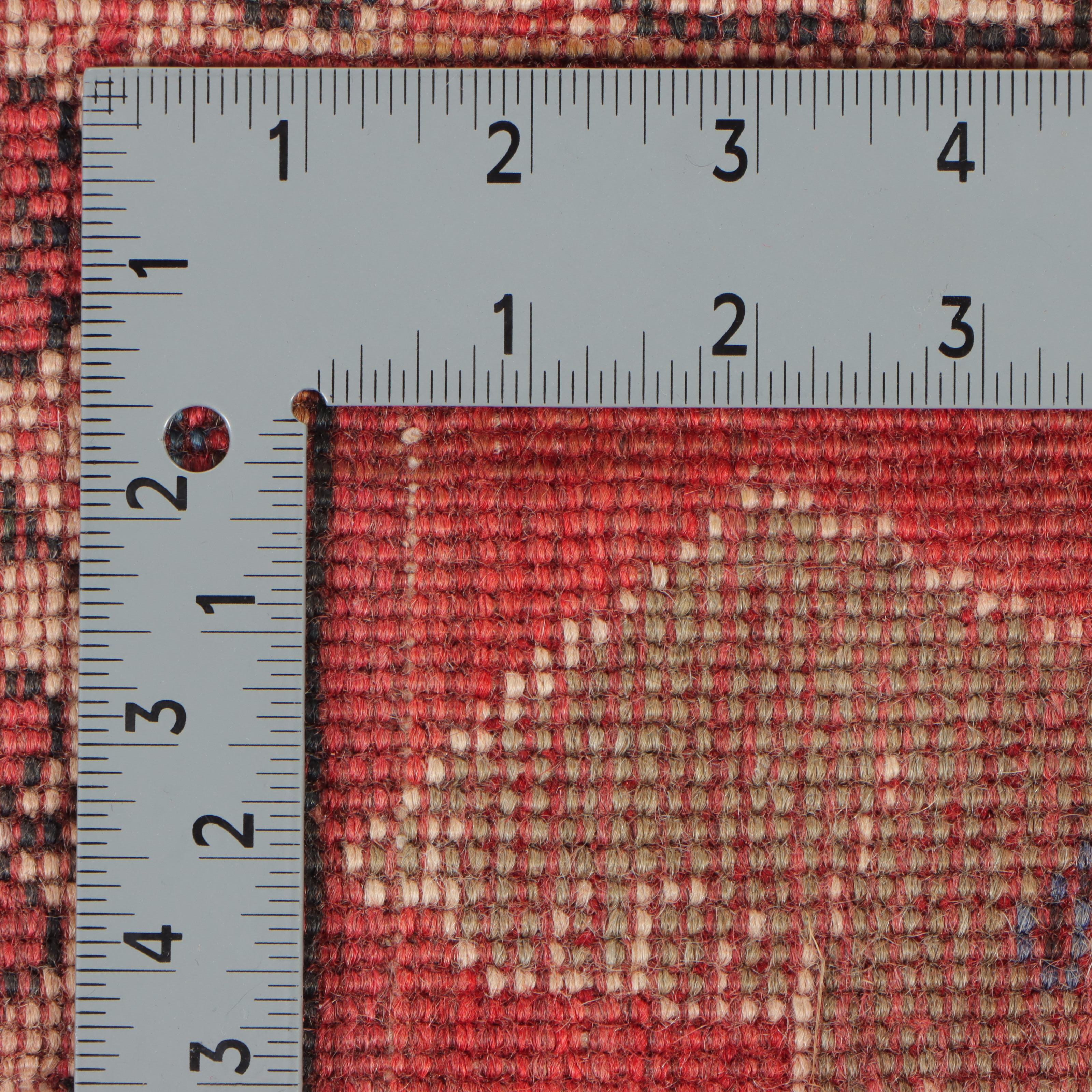 3'4 x 5' Hand-Knotted Persian Kurdish Christmas Theme Accent Rug