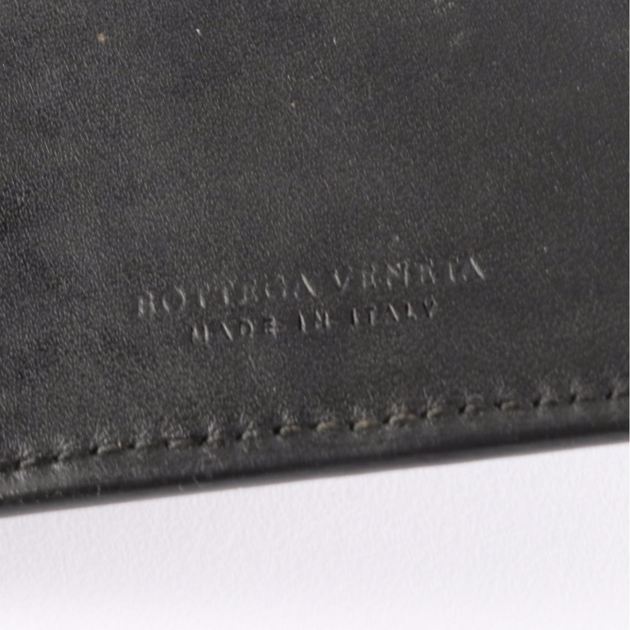 Bottega Veneta Long Wallet in Black Intrecciato Leather