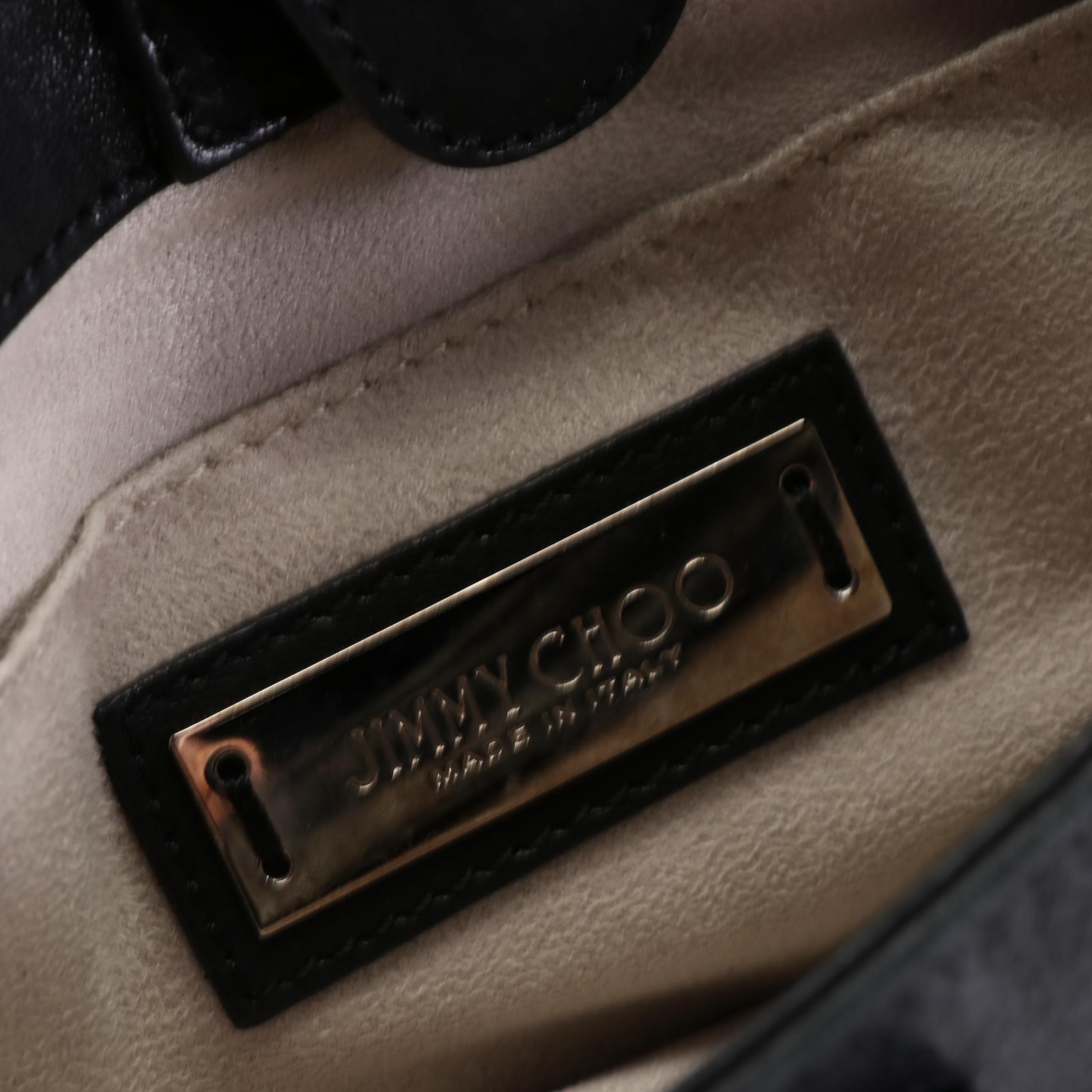 Jimmy Choo Star Studded Leather Two-Way Flap Bag