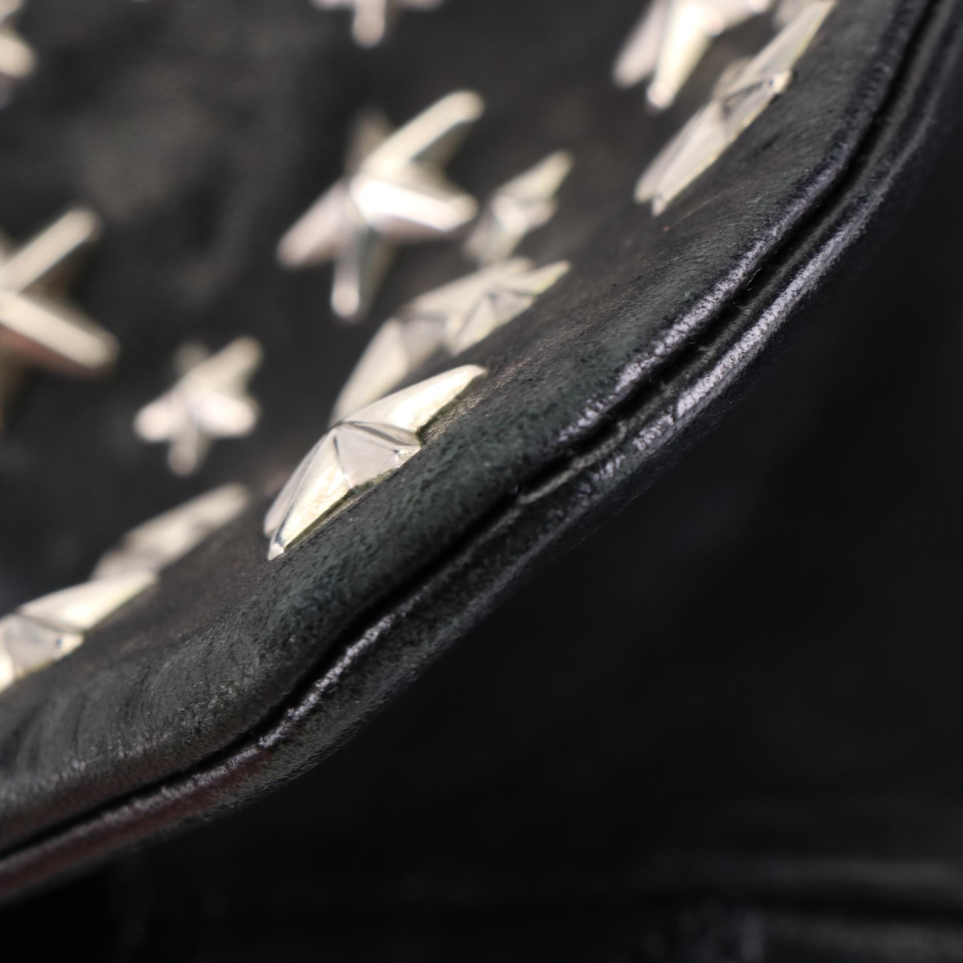 Jimmy Choo Star Studded Leather Two-Way Flap Bag