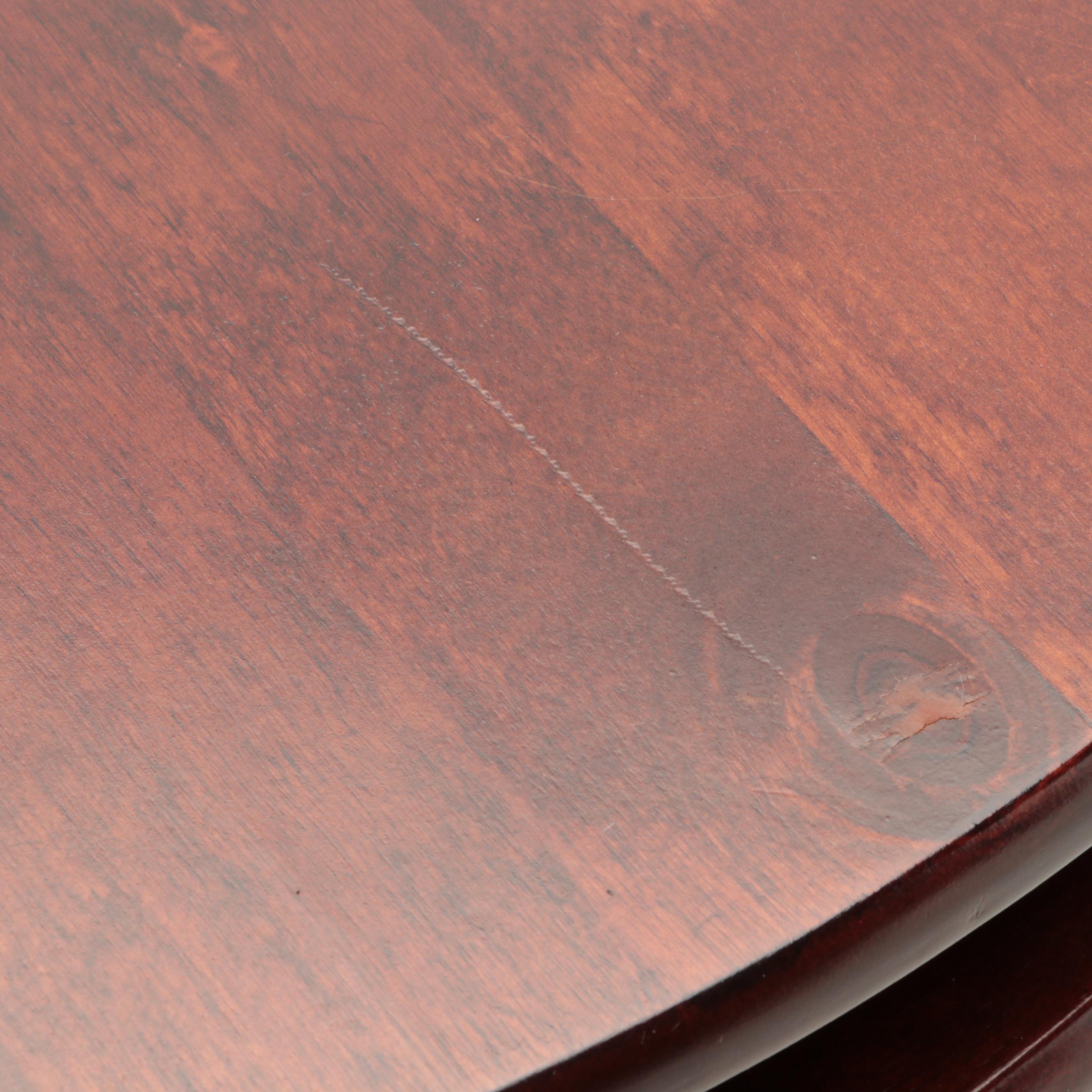 Mahogany Finish Wooden Jewelry Chest