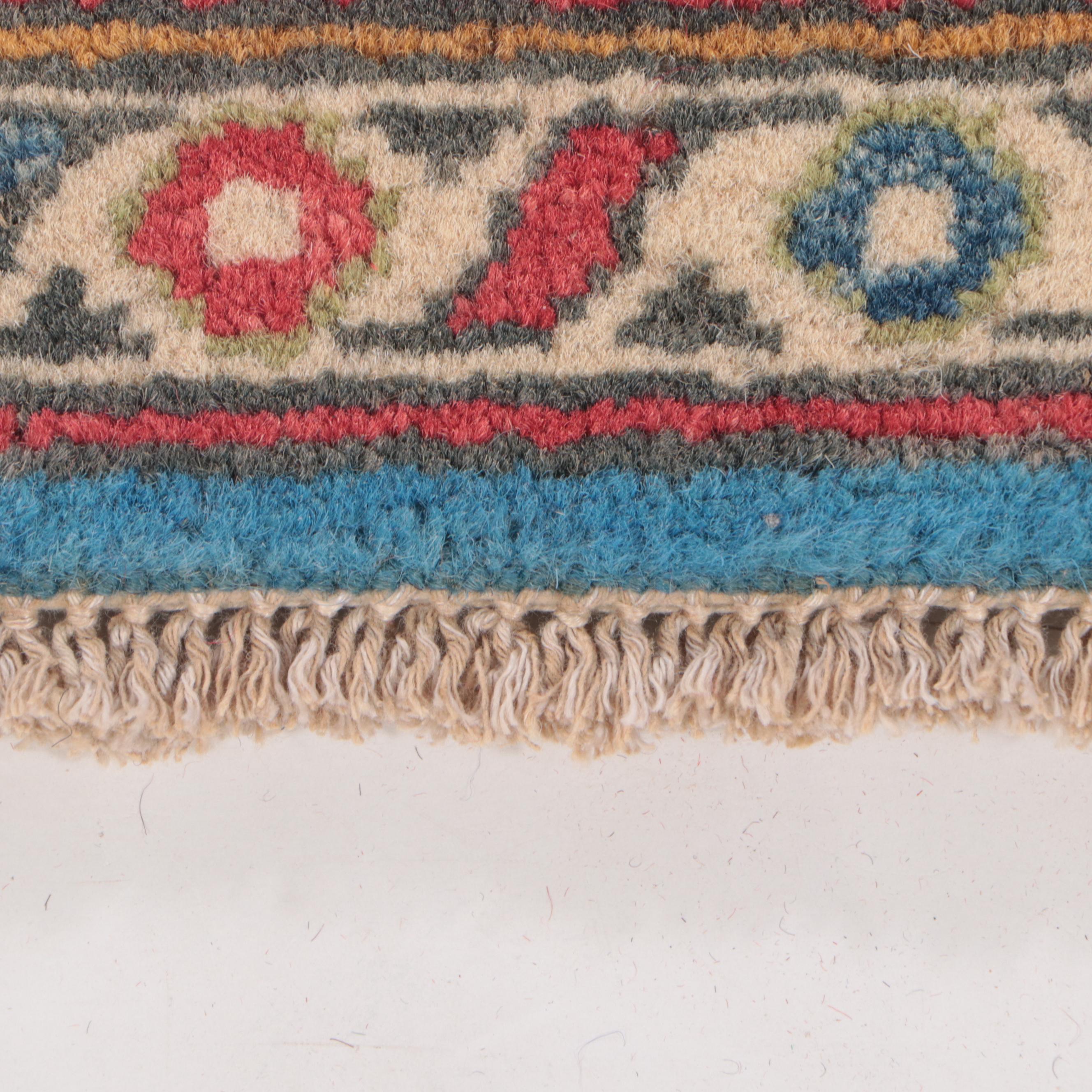 3'11 x 6' Hand-Knotted Pakistani Kazak-Style Area Rug