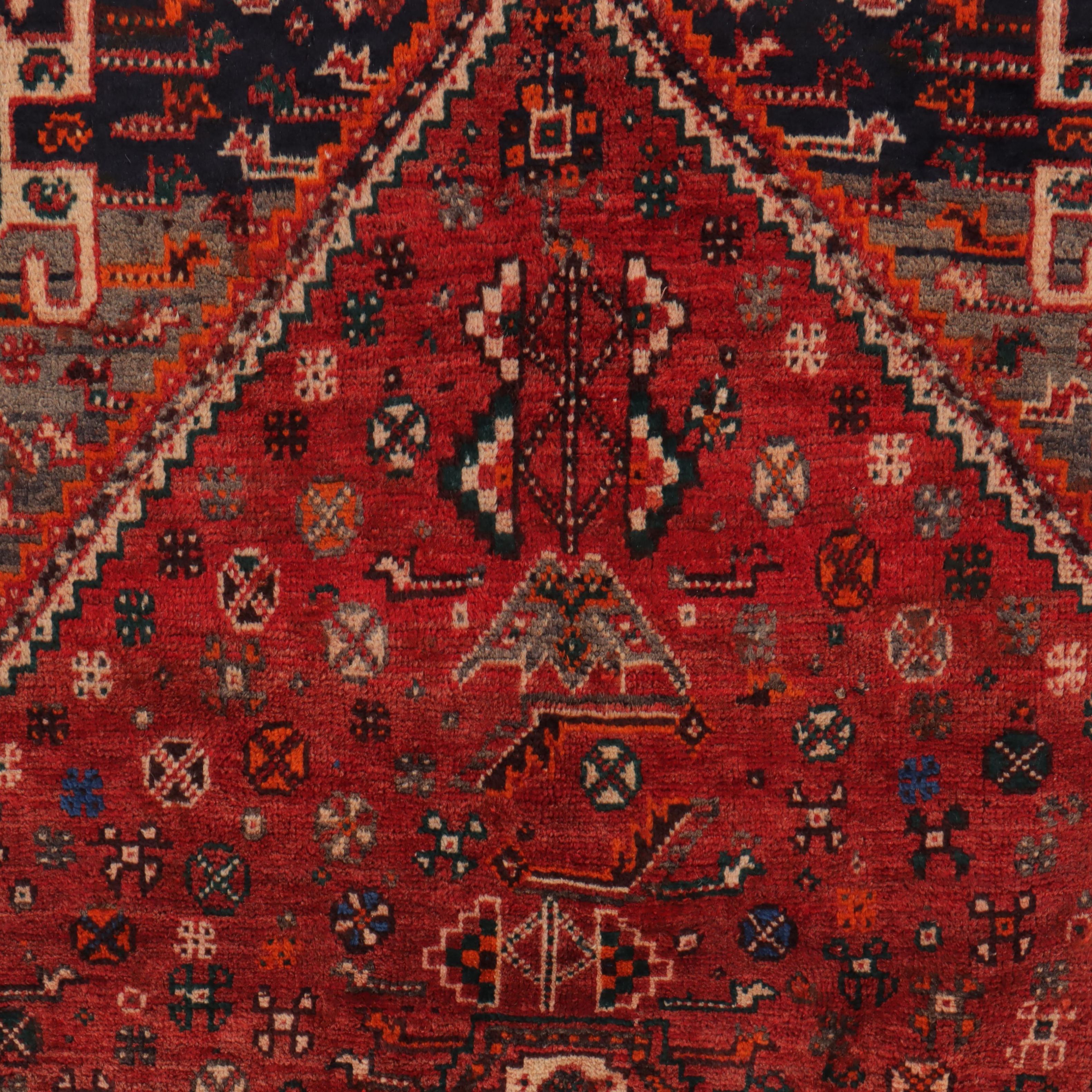 3'10 x 6'2 Hand-Knotted Persian Qashqai Area Rug