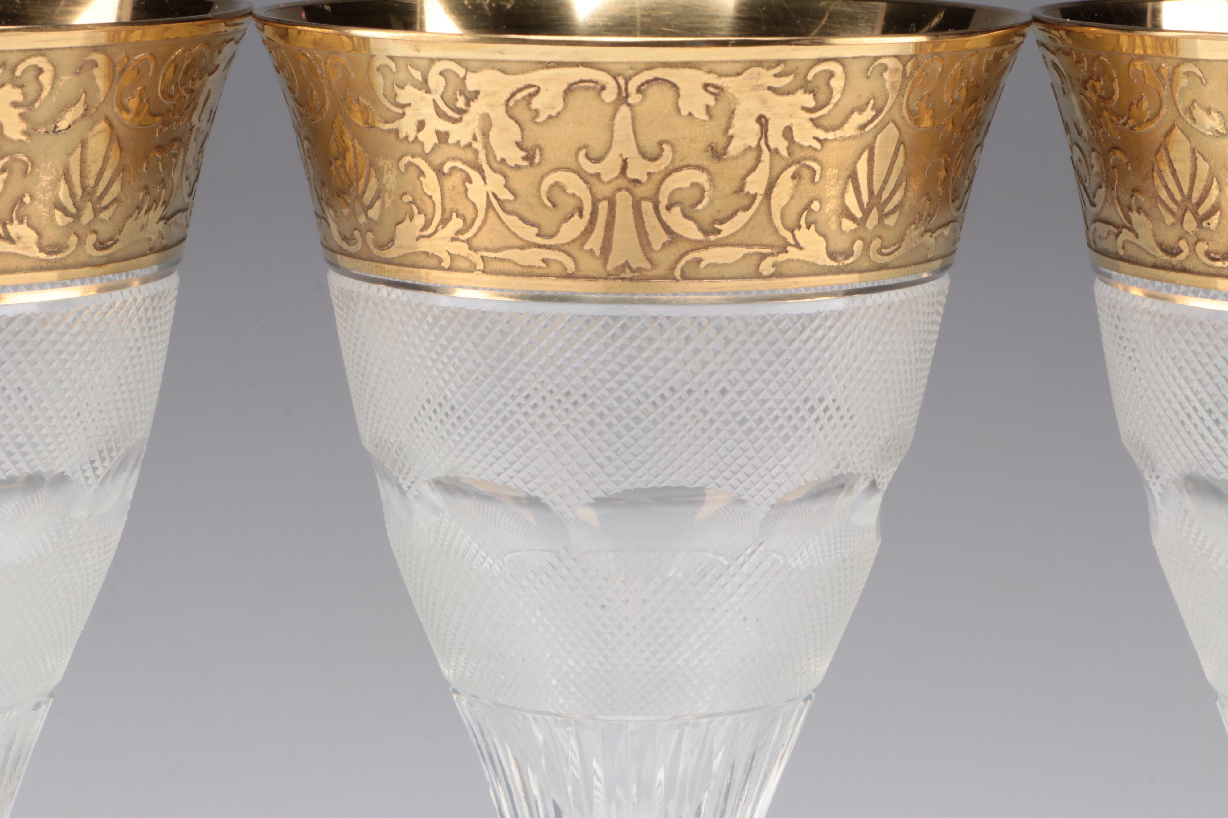 Moser "Splendid White" White Wine Glasses