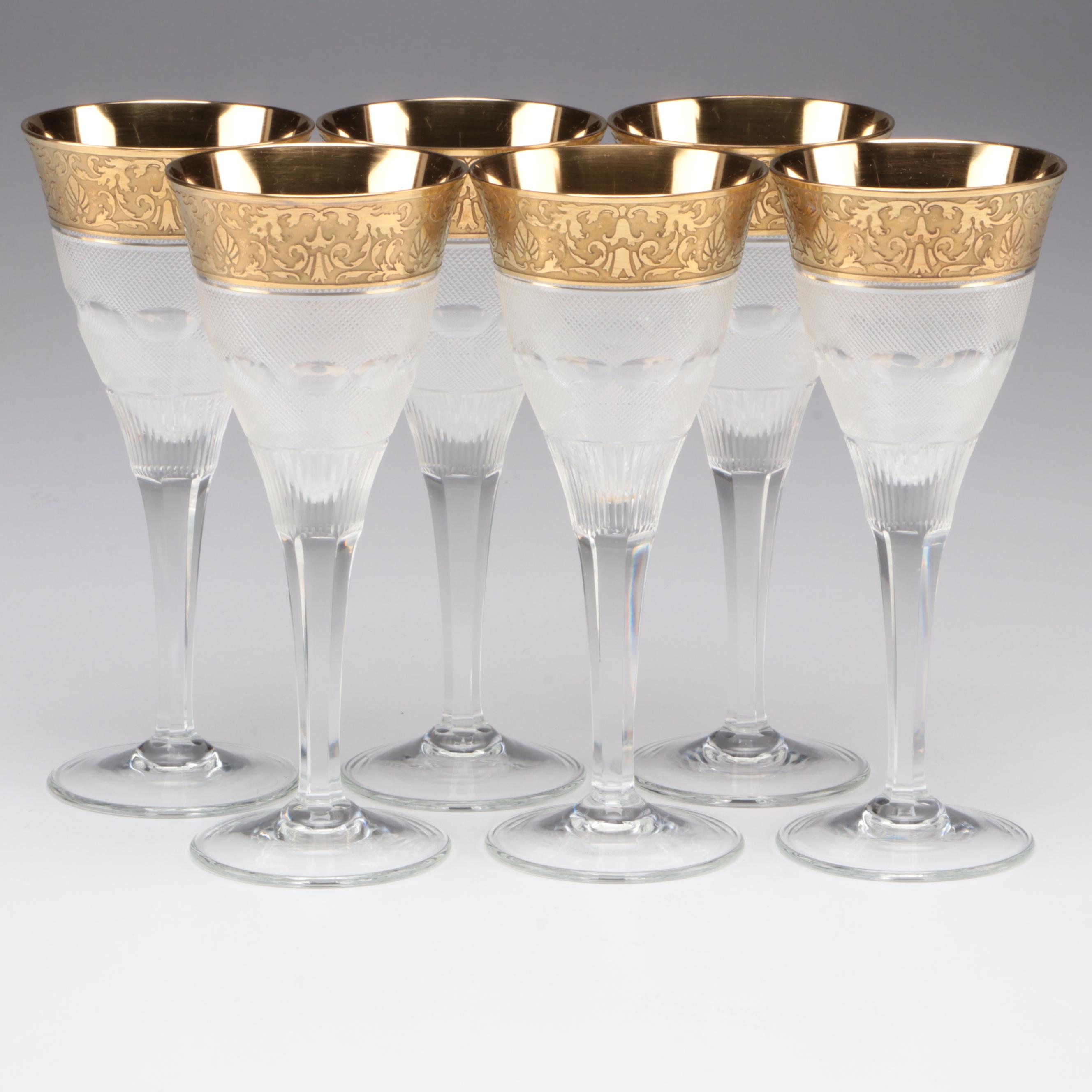 Moser Crystal "Splendid" White Wine Glasses