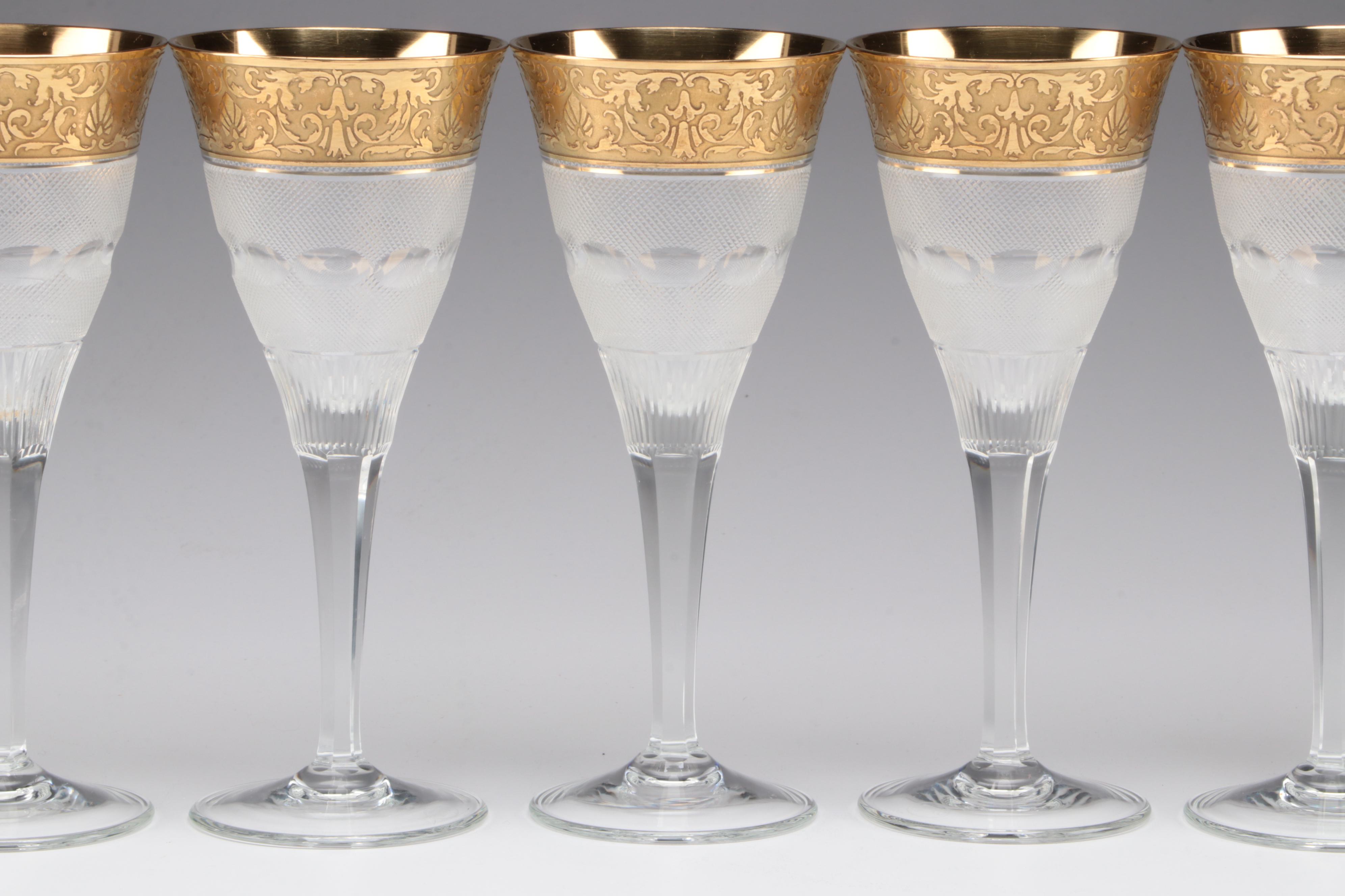 Moser Crystal "Splendid" White Wine Glasses