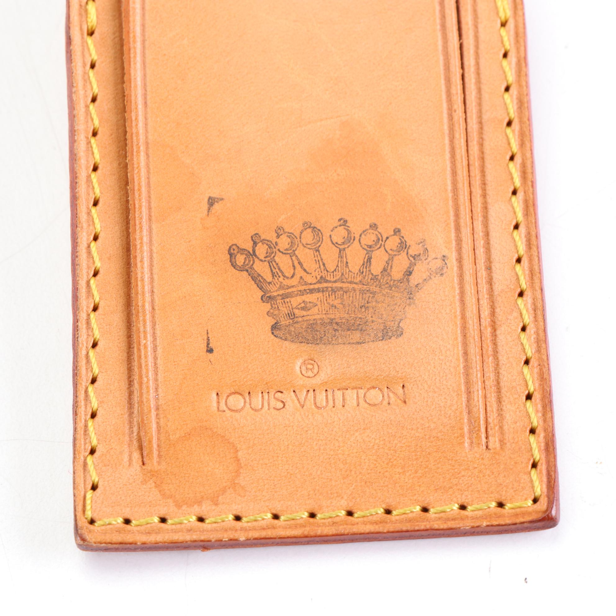 Louis Vuitton Luggage Tag in Vachetta Leather