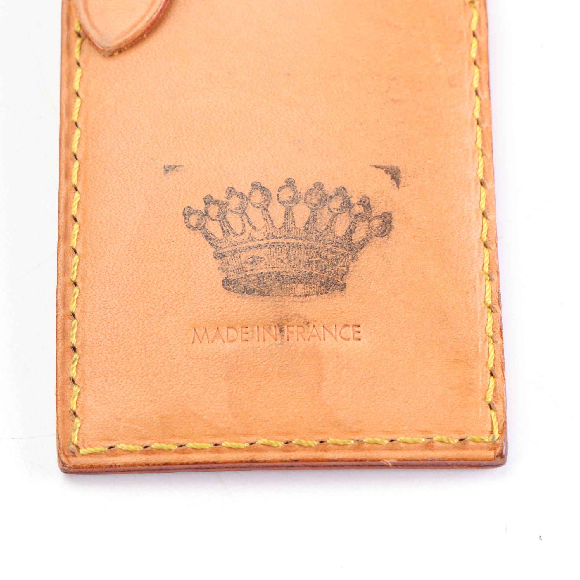 Louis Vuitton Luggage Tag in Vachetta Leather