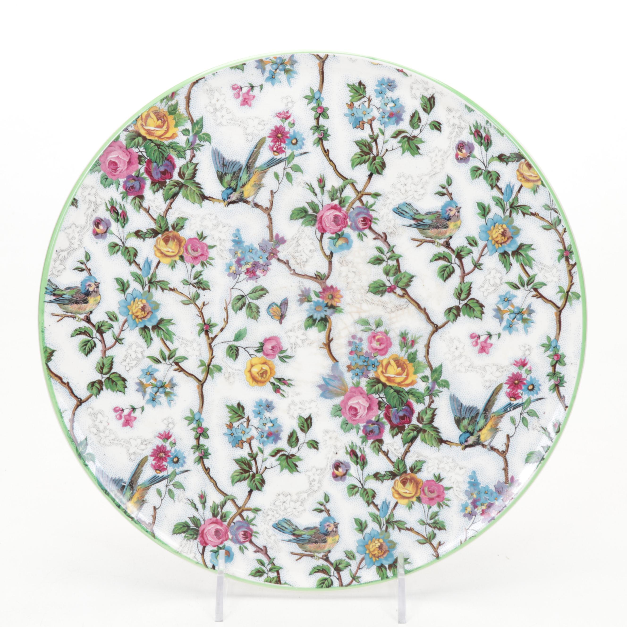 Barker Bros. "Lorna Doone" Cake Plate With Bone China Teacups and Saucers