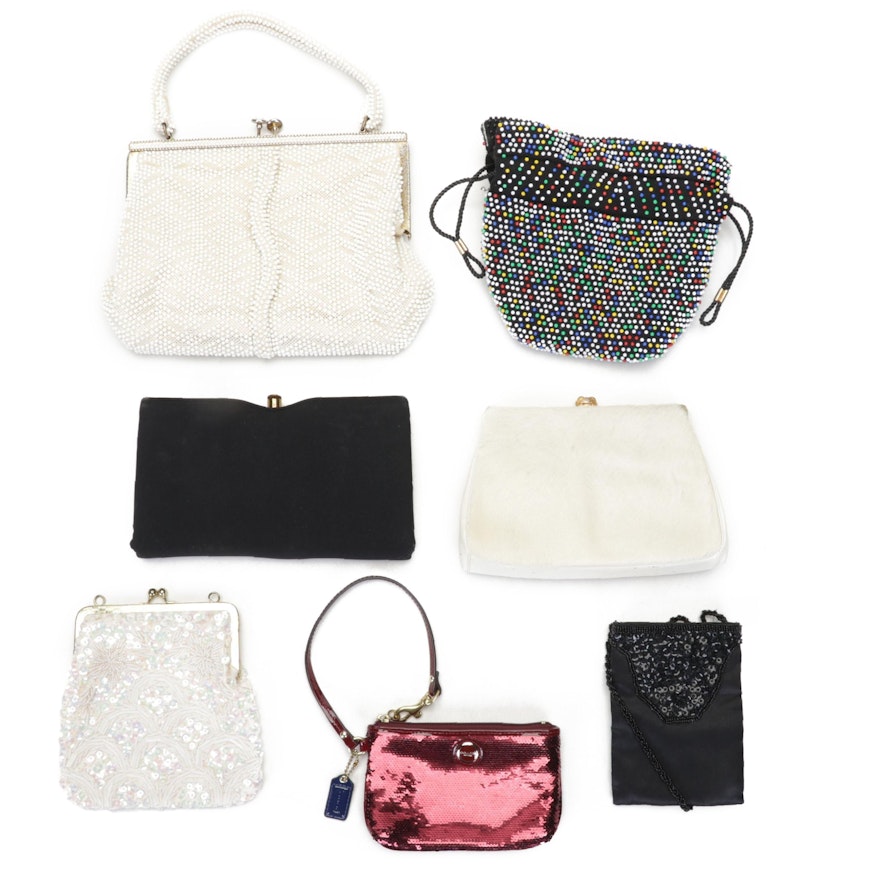 Coach, Walborg, Greta, and More Beaded and Embellished Evening Bags and Clutches