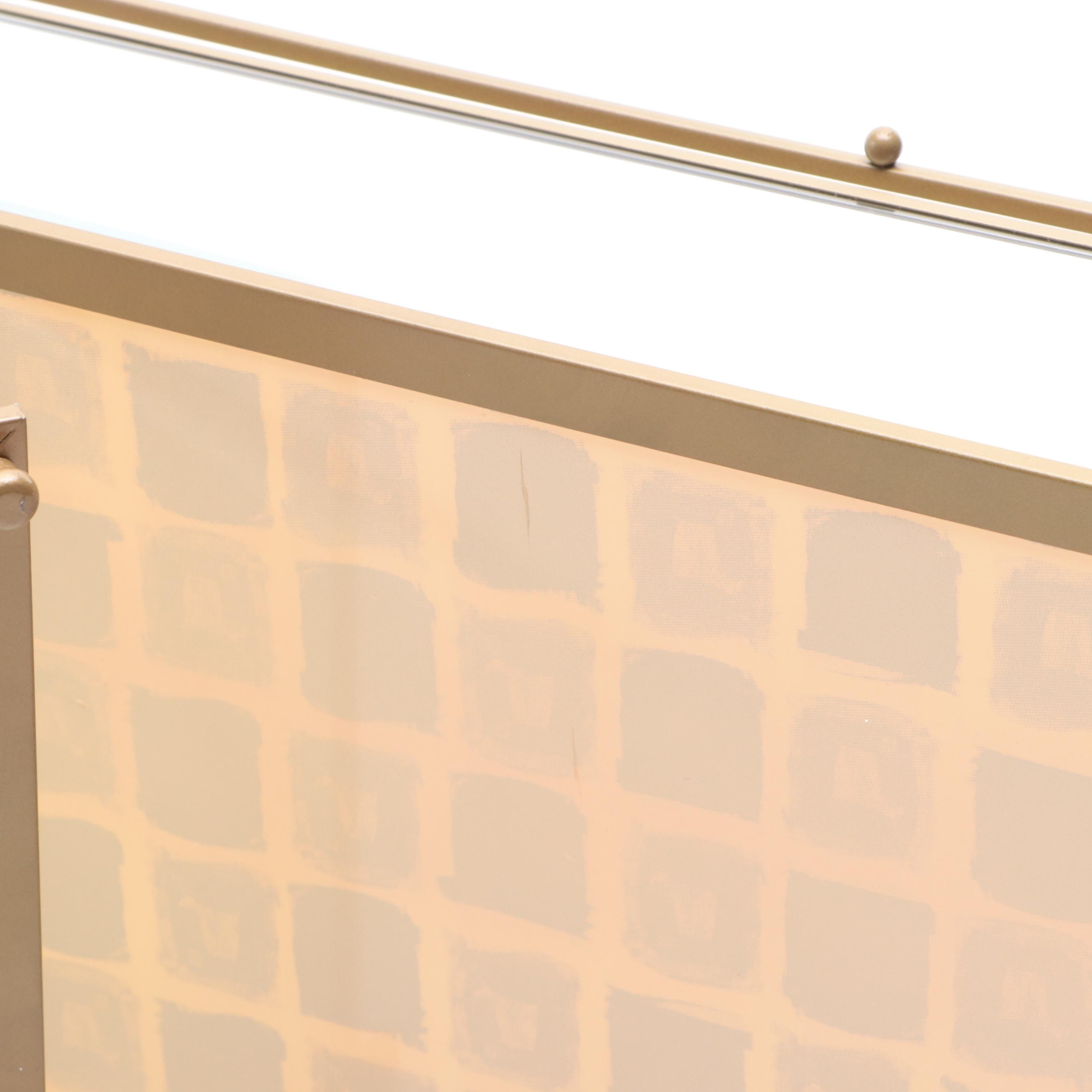 Beveled Glass and Brassed Metal Jewelry Boxes