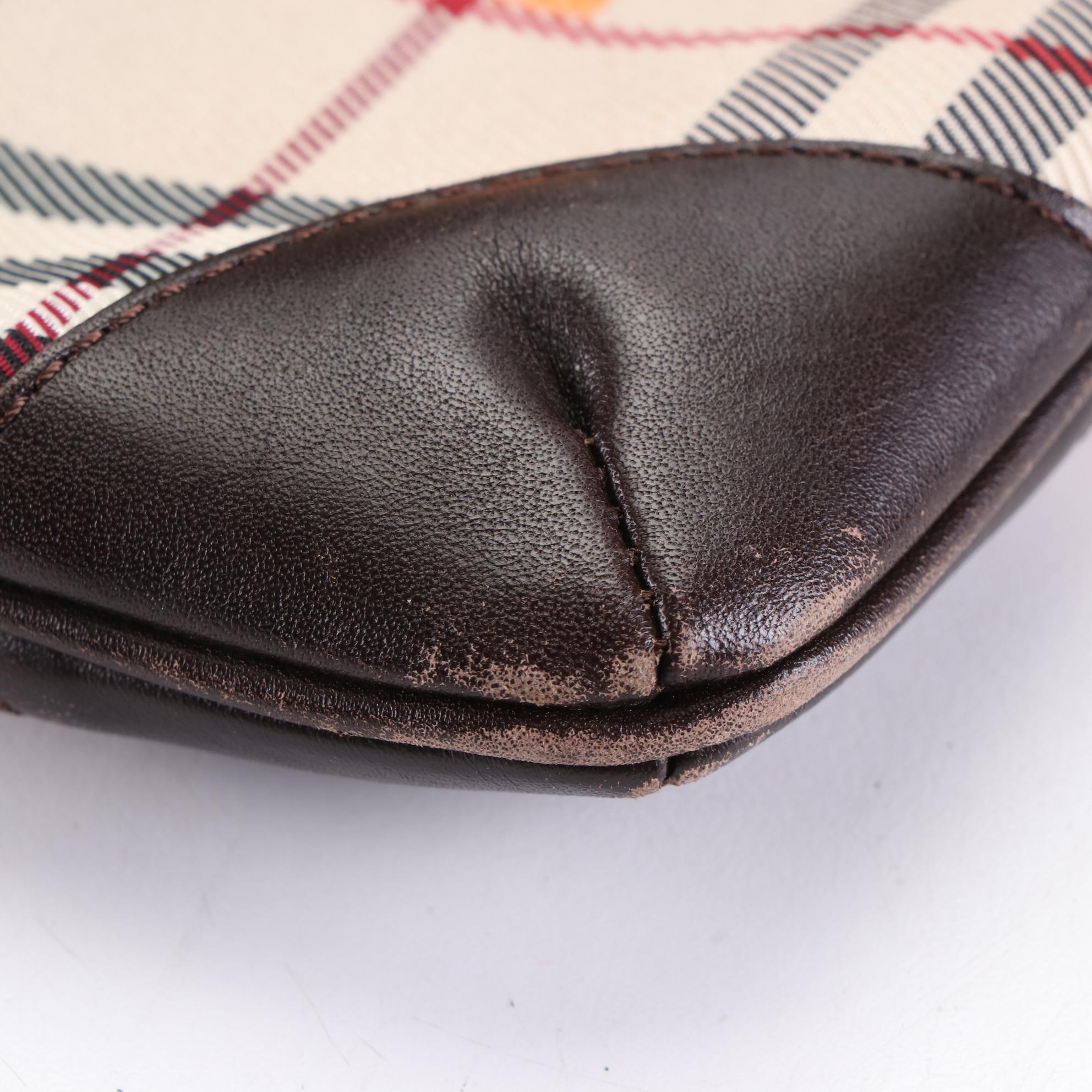 Burberry Crossbody Bag in House Check Nylon and Leather Trim