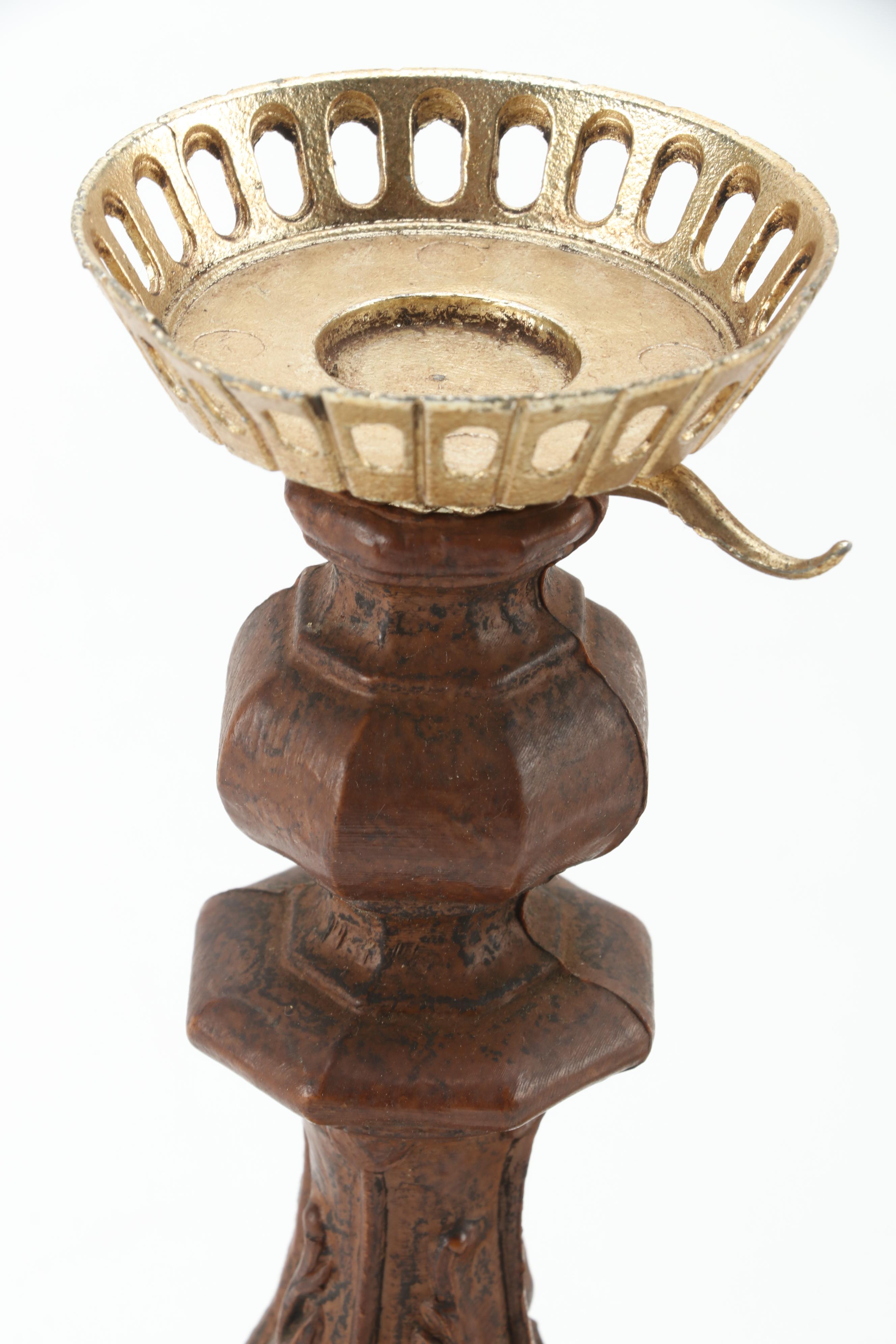 Assorted Decorative Wooden Boxes and Pair of Villy Candlesticks